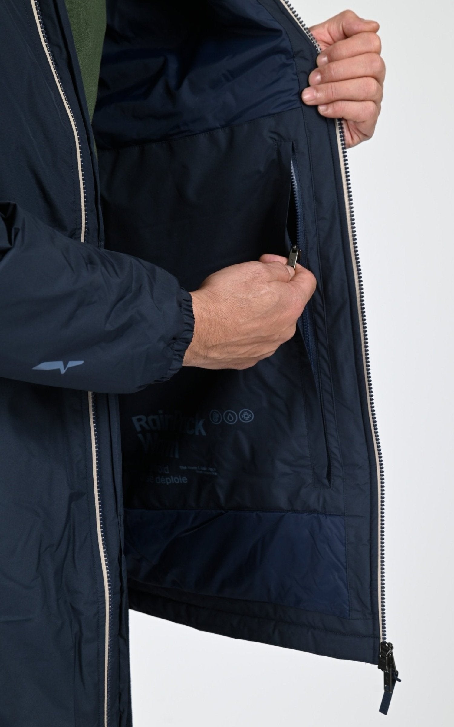 Parka Textile Mixte Aigle, modèle Rain pack warm aiw25uoui006 de couleur empire 6