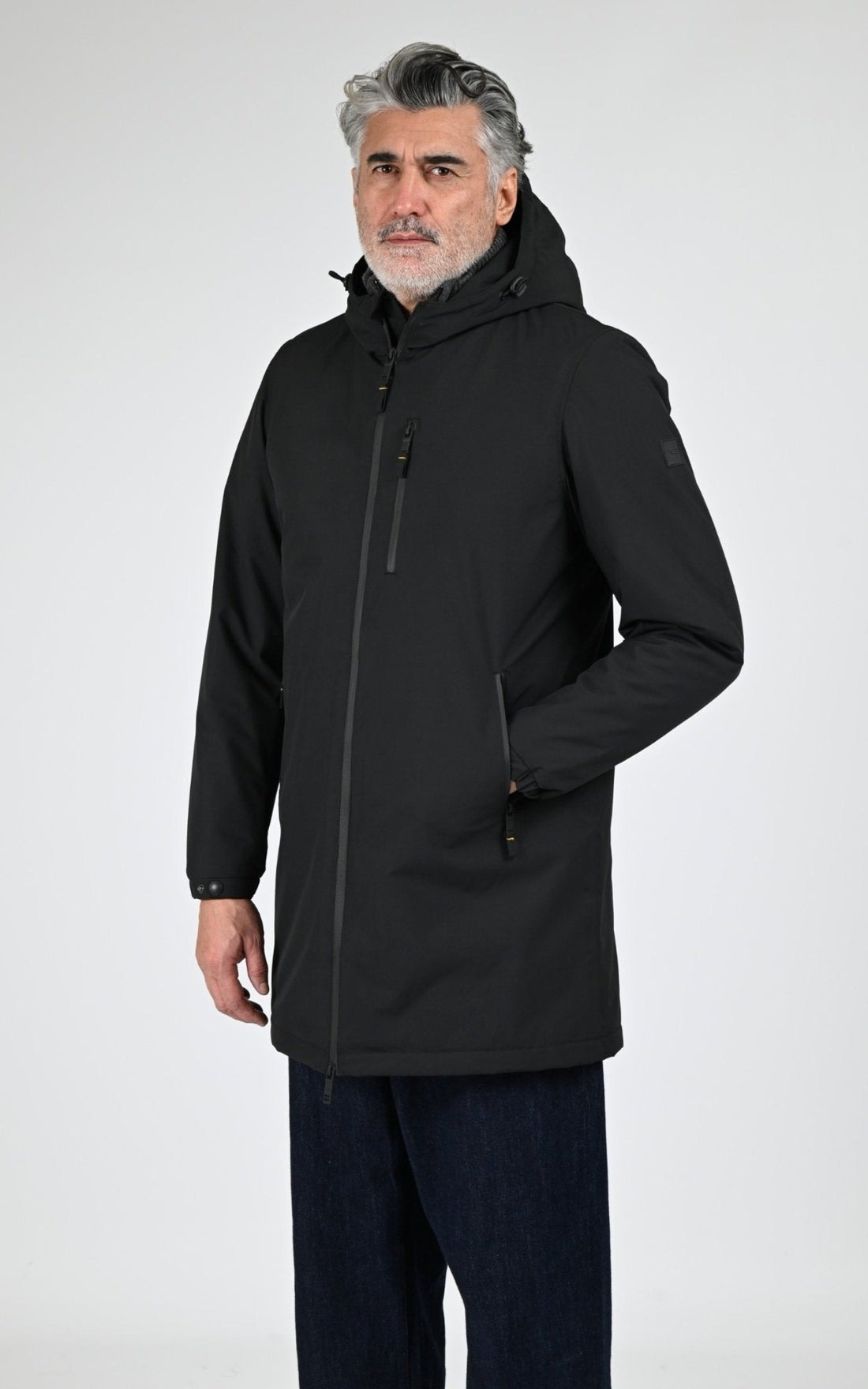 Parka Textile Homme Daytona 73, modèle Regen sherpa 103872 de couleur black