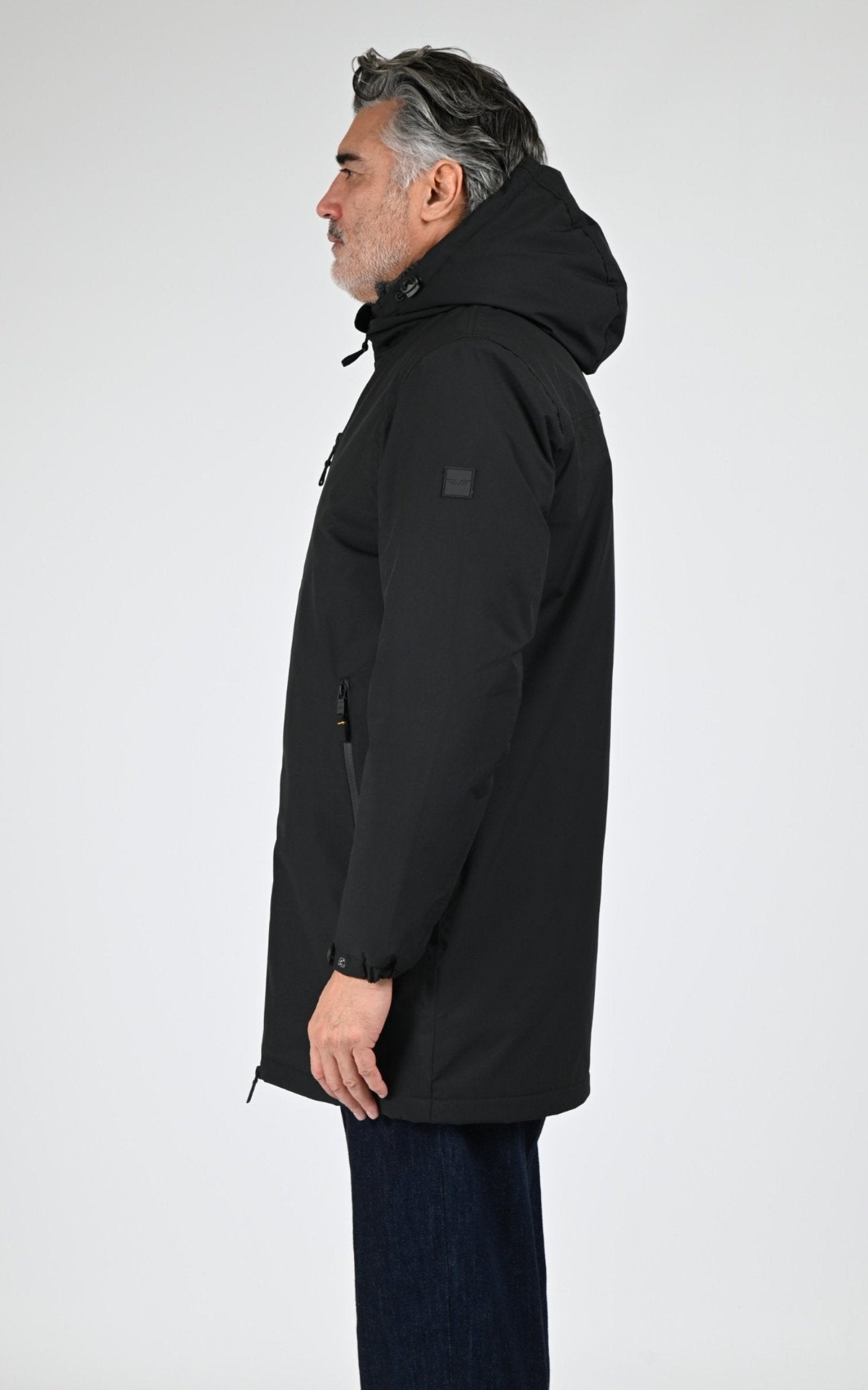 Parka Textile Homme Daytona 73, modèle Regen sherpa 103872 de couleur black 3