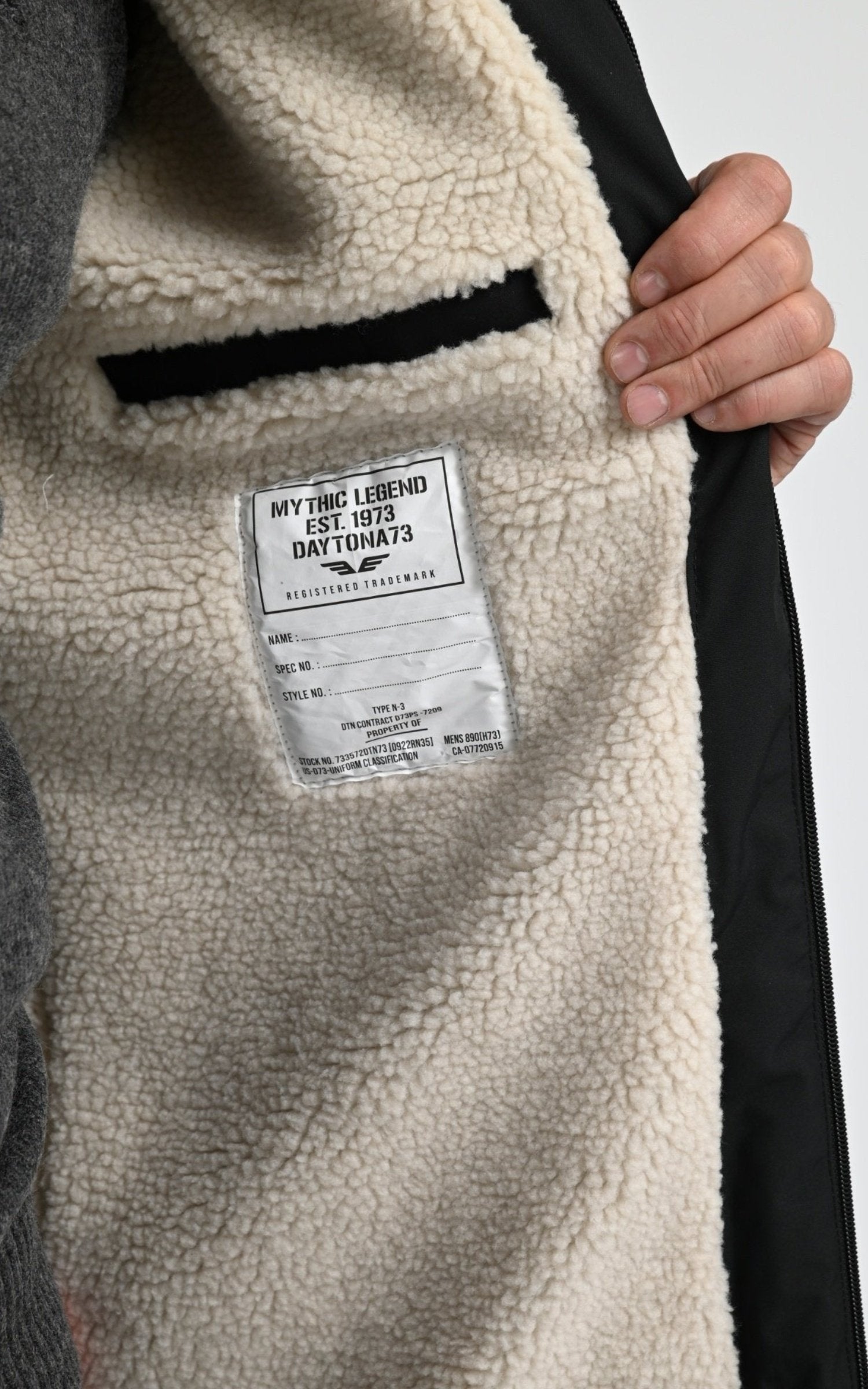 Parka Textile Homme Daytona 73, modèle Regen sherpa 103872 de couleur black 5