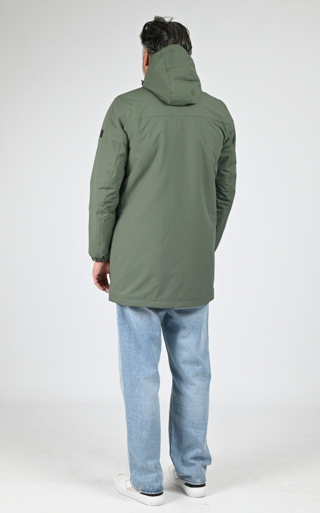 Parka Textile Homme Daytona 73, modèle Regen sherpa 103872 de couleur military green