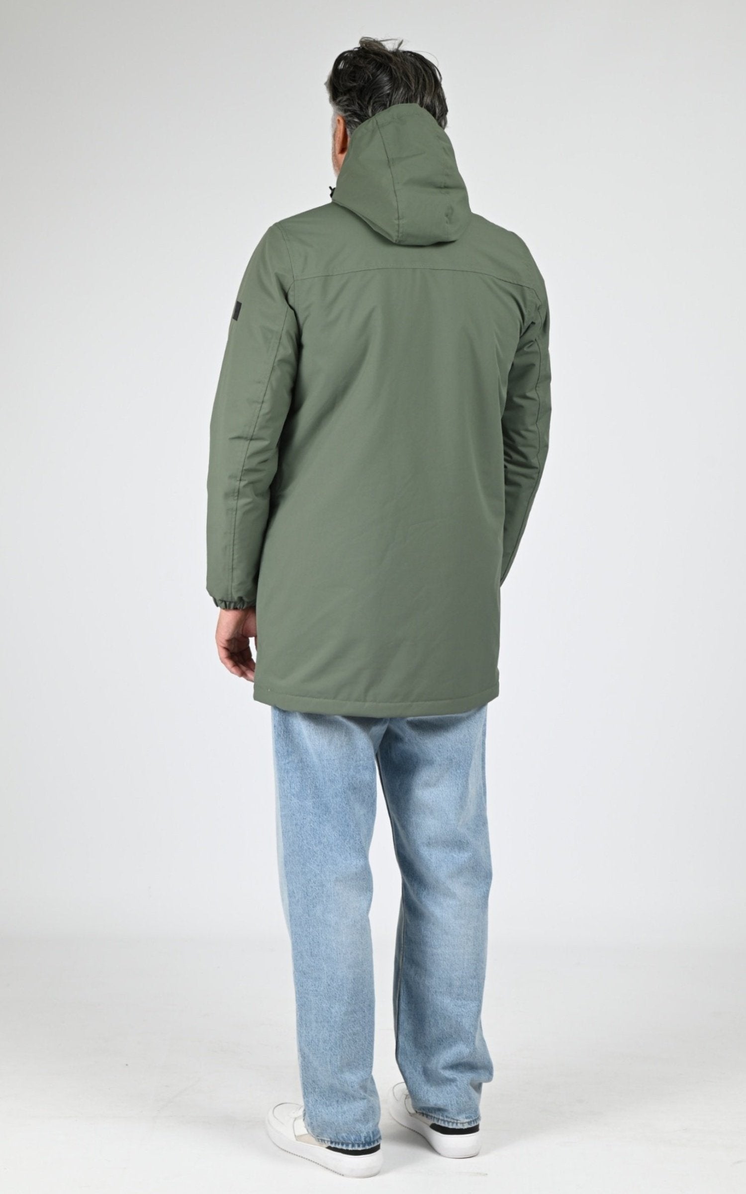 Parka Textile Homme Daytona 73, modèle Regen sherpa 103872 de couleur military green