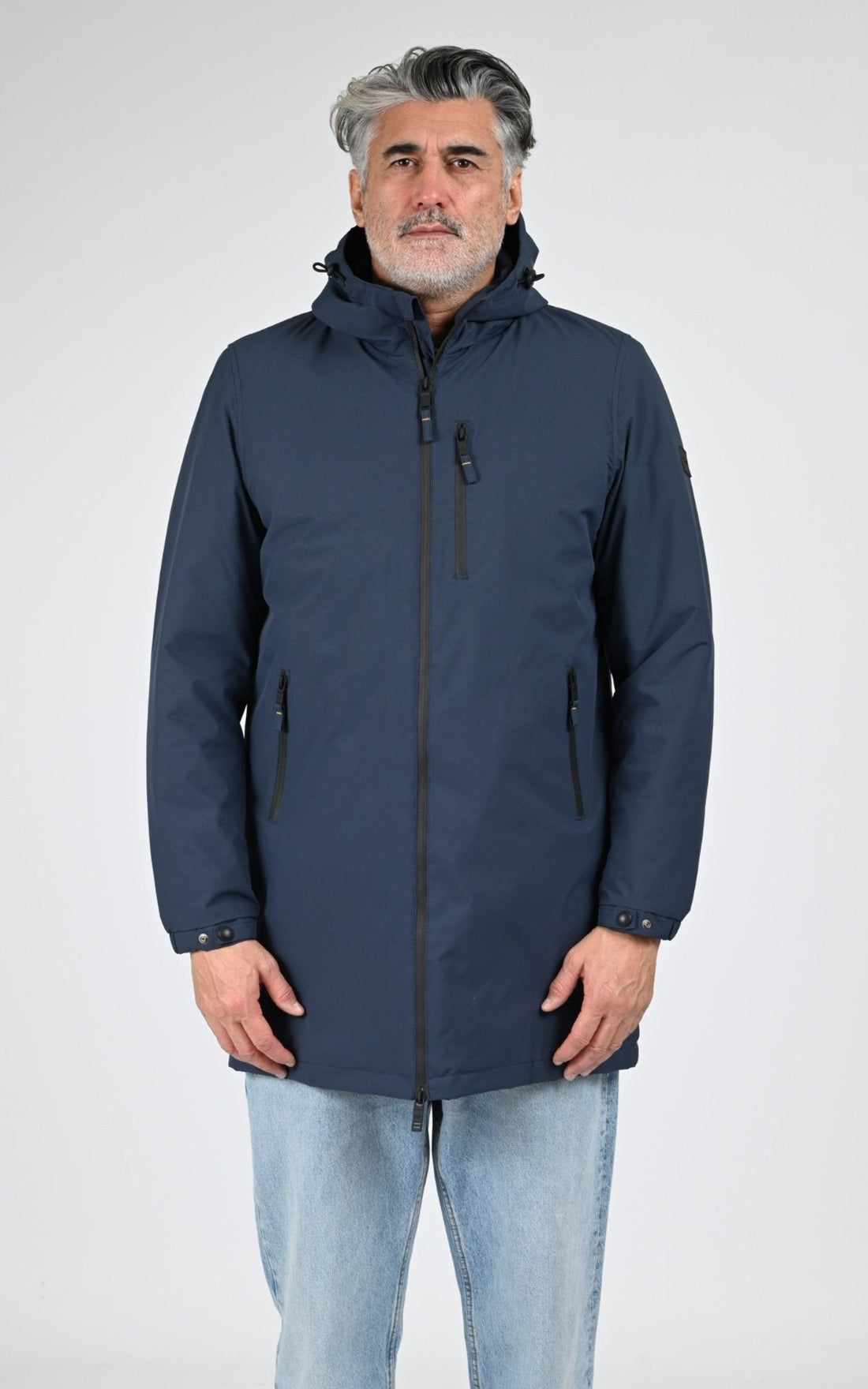 Parka Textile Homme Daytona 73, modèle Regen sherpa 103872 de couleur navy