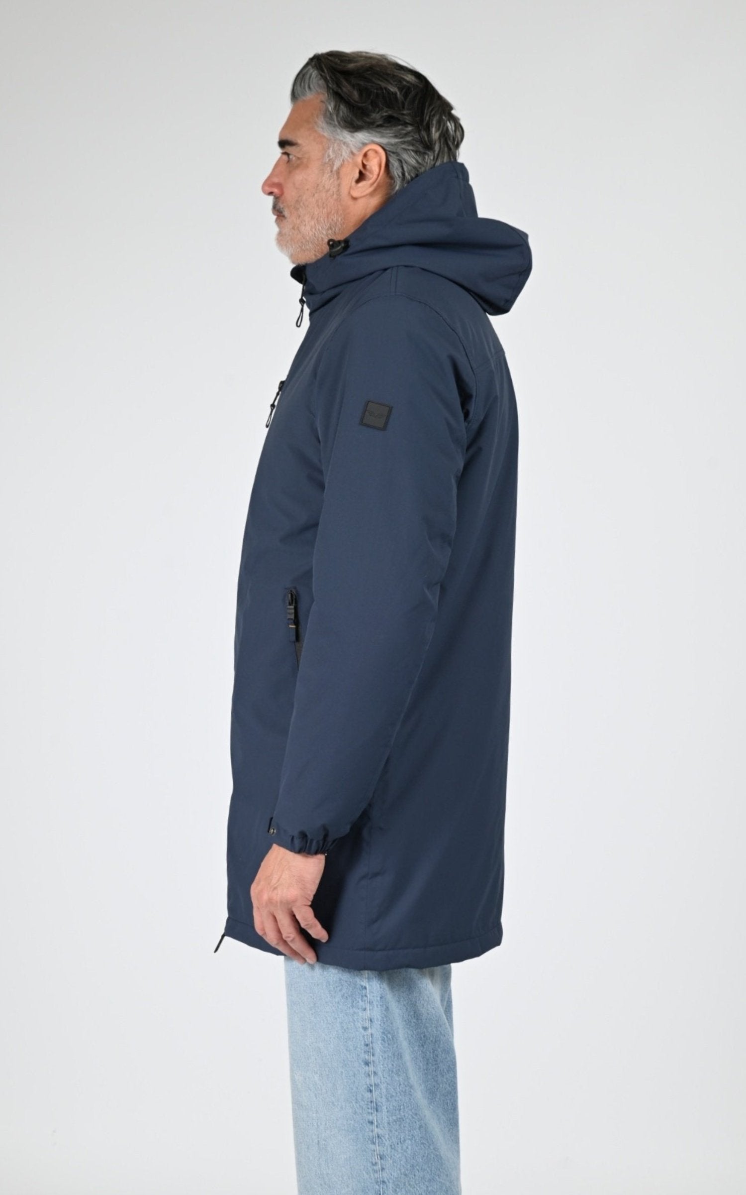 Parka Textile Homme Daytona 73, modèle Regen sherpa 103872 de couleur navy 3