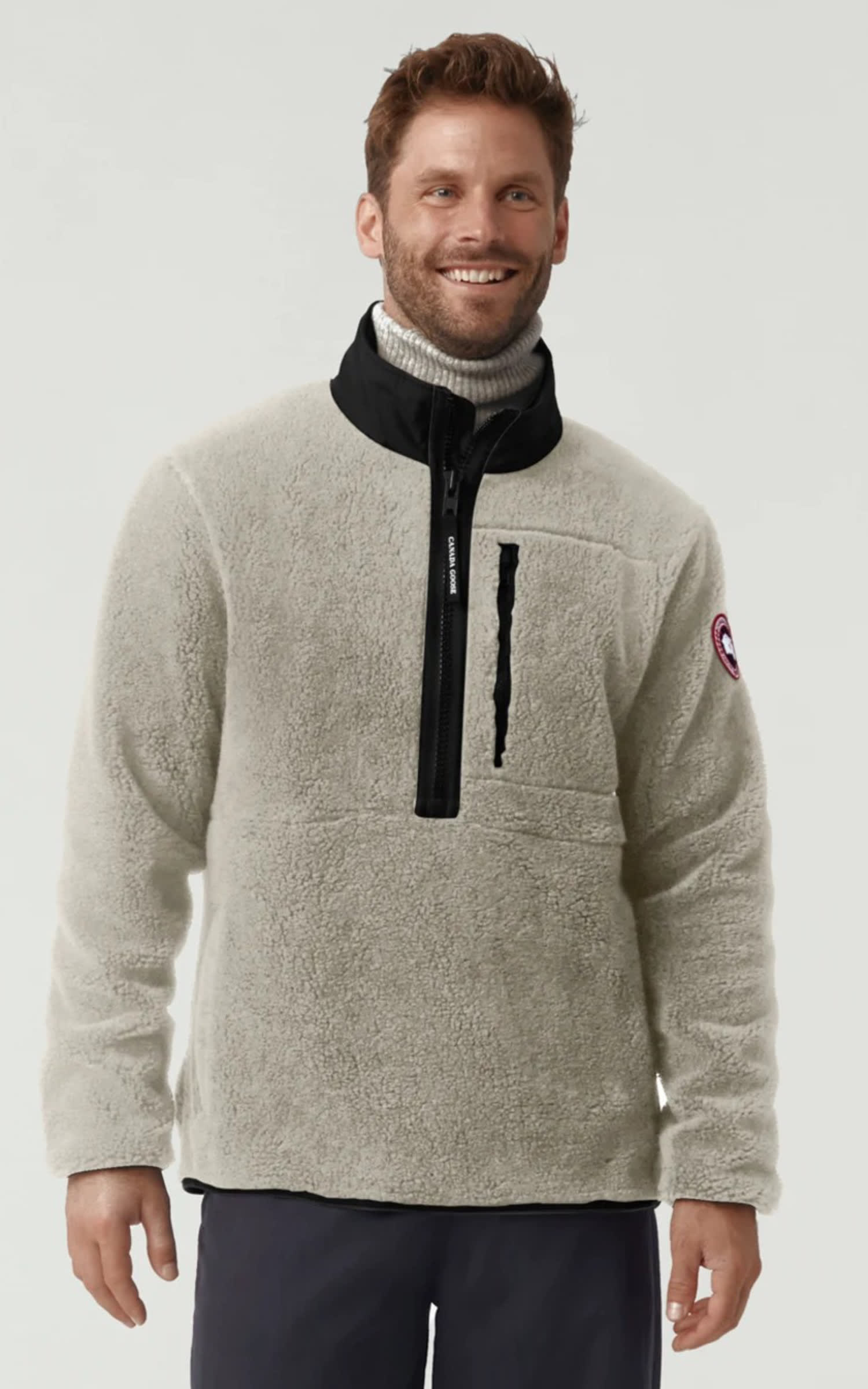 Gilet Textile Homme Canada goose, modèle Renfrew 7053m de couleur beige / taupe 1