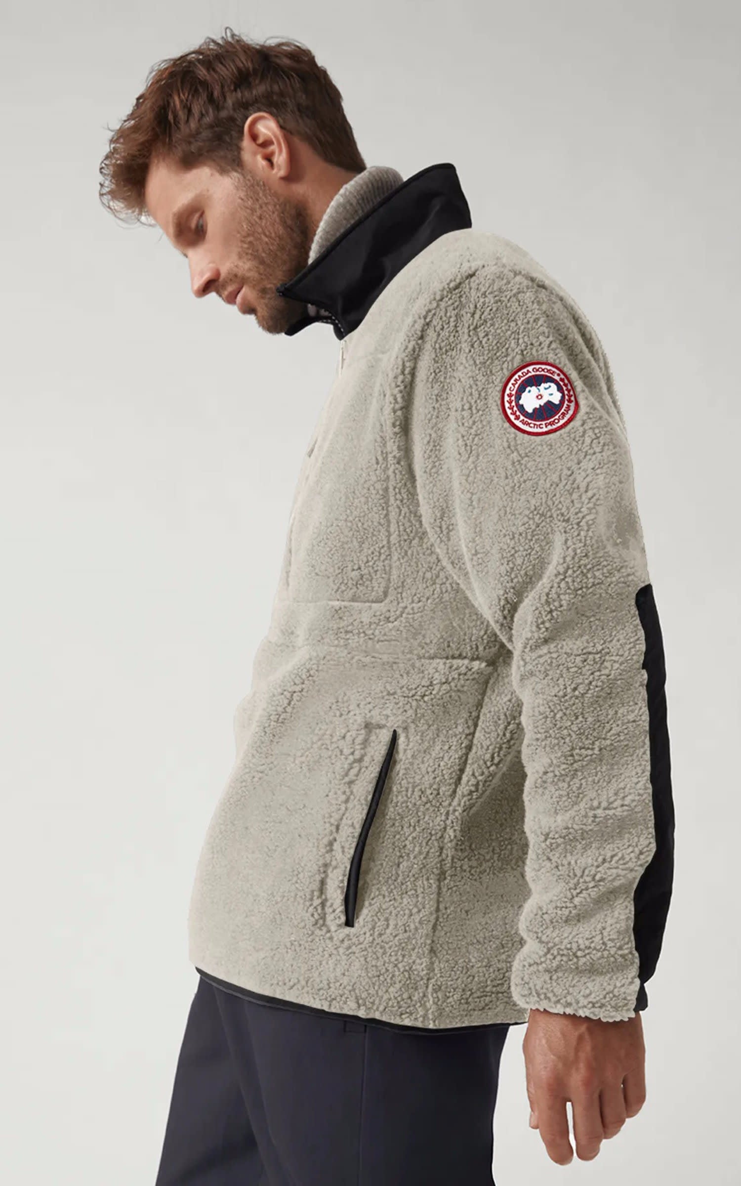 Gilet Textile Homme Canada goose, modèle Renfrew 7053m de couleur beige / taupe