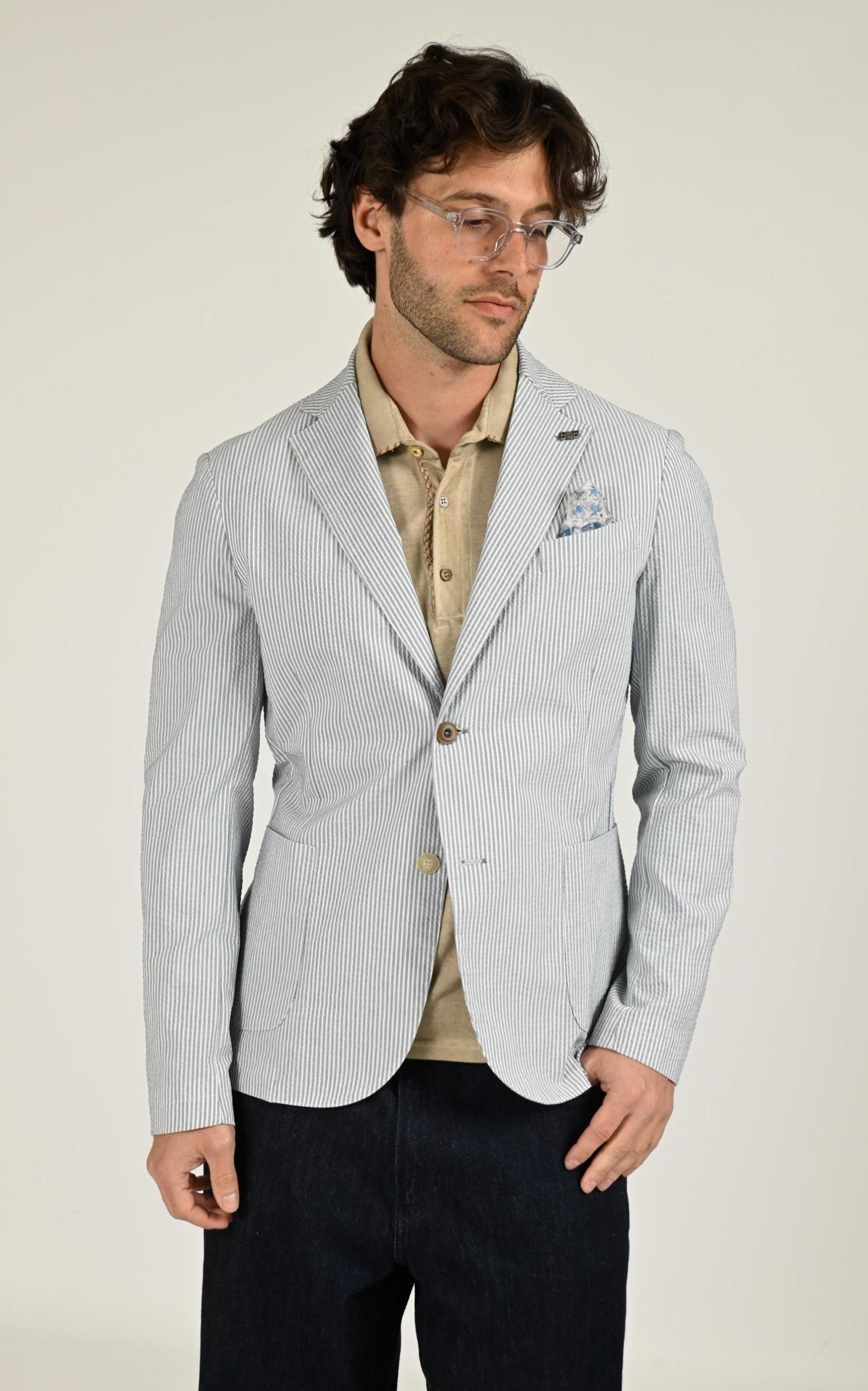 Veste Textile Homme Bob, modèle Rich de couleur cielo 1