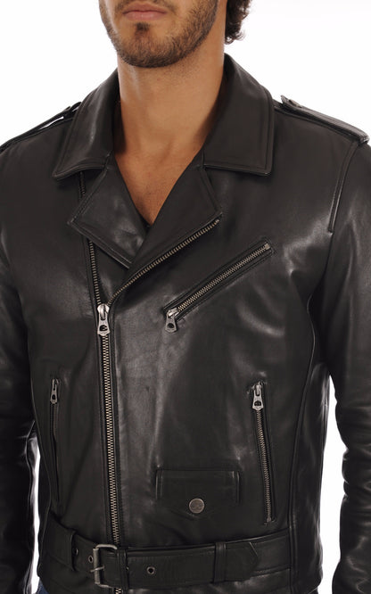 Perfecto Cuir Homme Daytona 73, modèle Rick 100968 de couleur noir