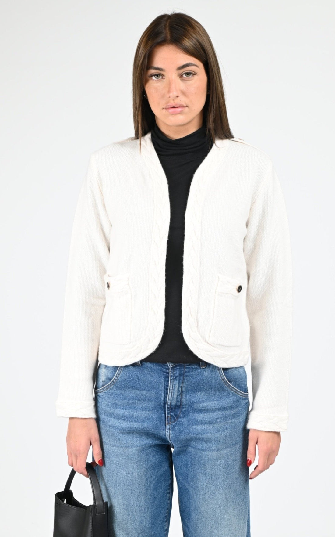 Veste Textile Femme Notshy, modèle Robyn 4703087 de couleur ecru