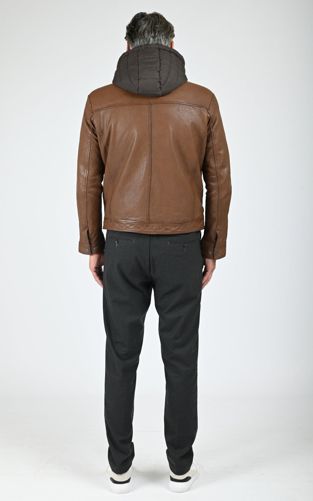Blouson capuche Retro Hood cognac