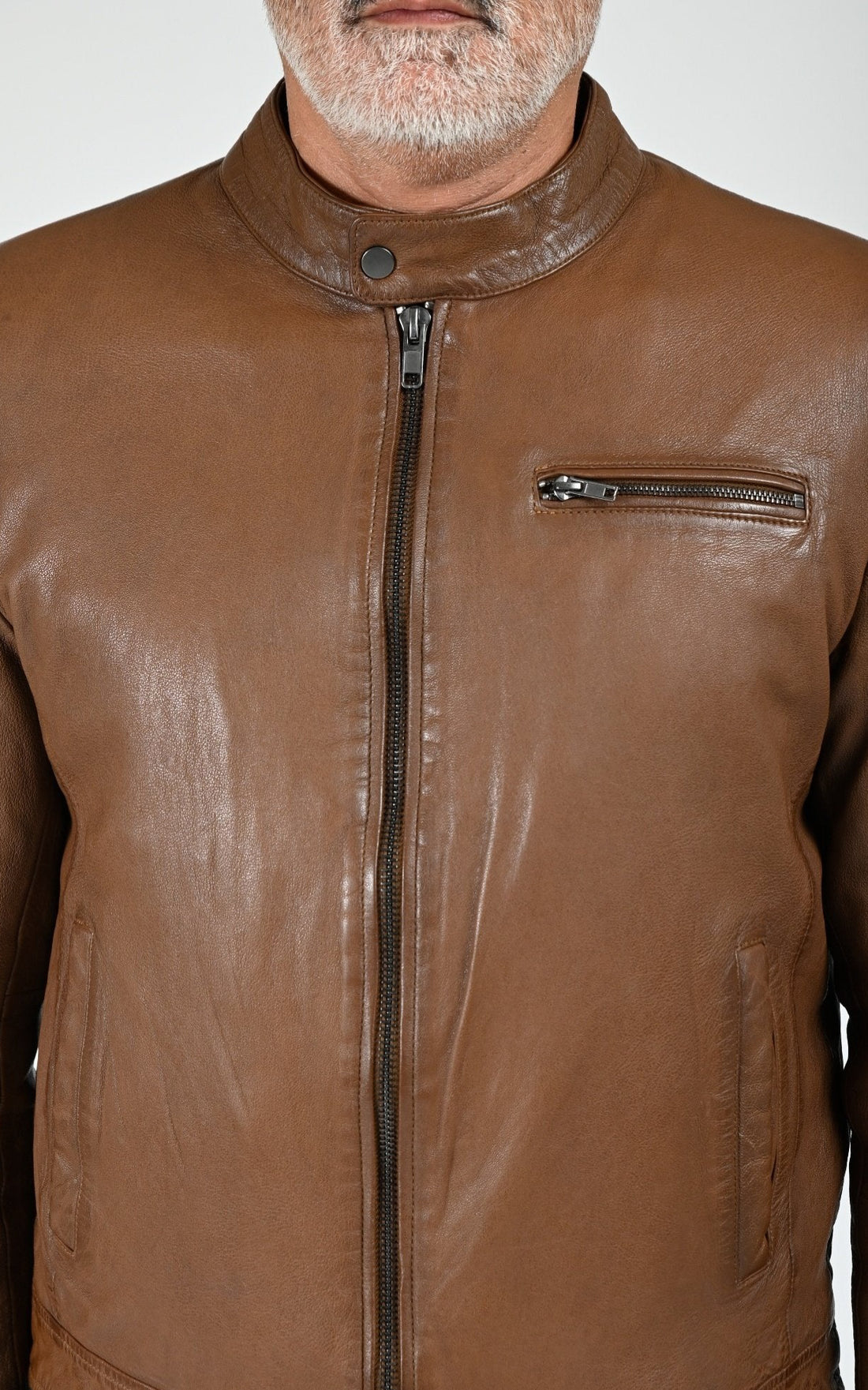 Blouson capuche Retro Hood cognac