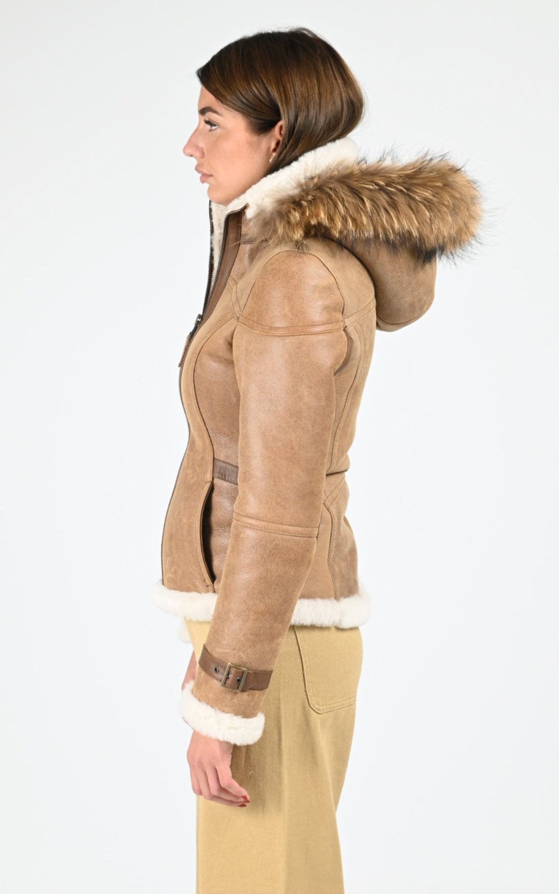 Bombardier Df Femme La Canadienne, modèle Sacha de couleur whisky