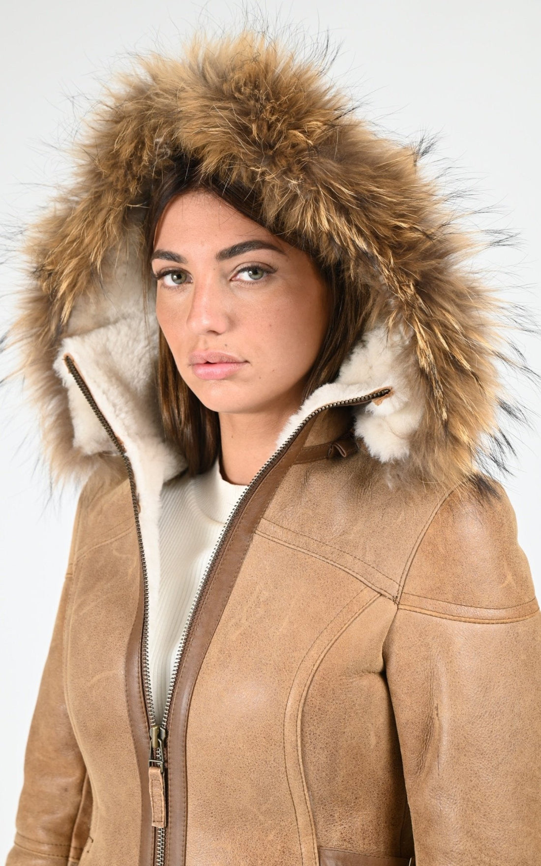 Bombardier Df Femme La Canadienne, modèle Sacha de couleur whisky