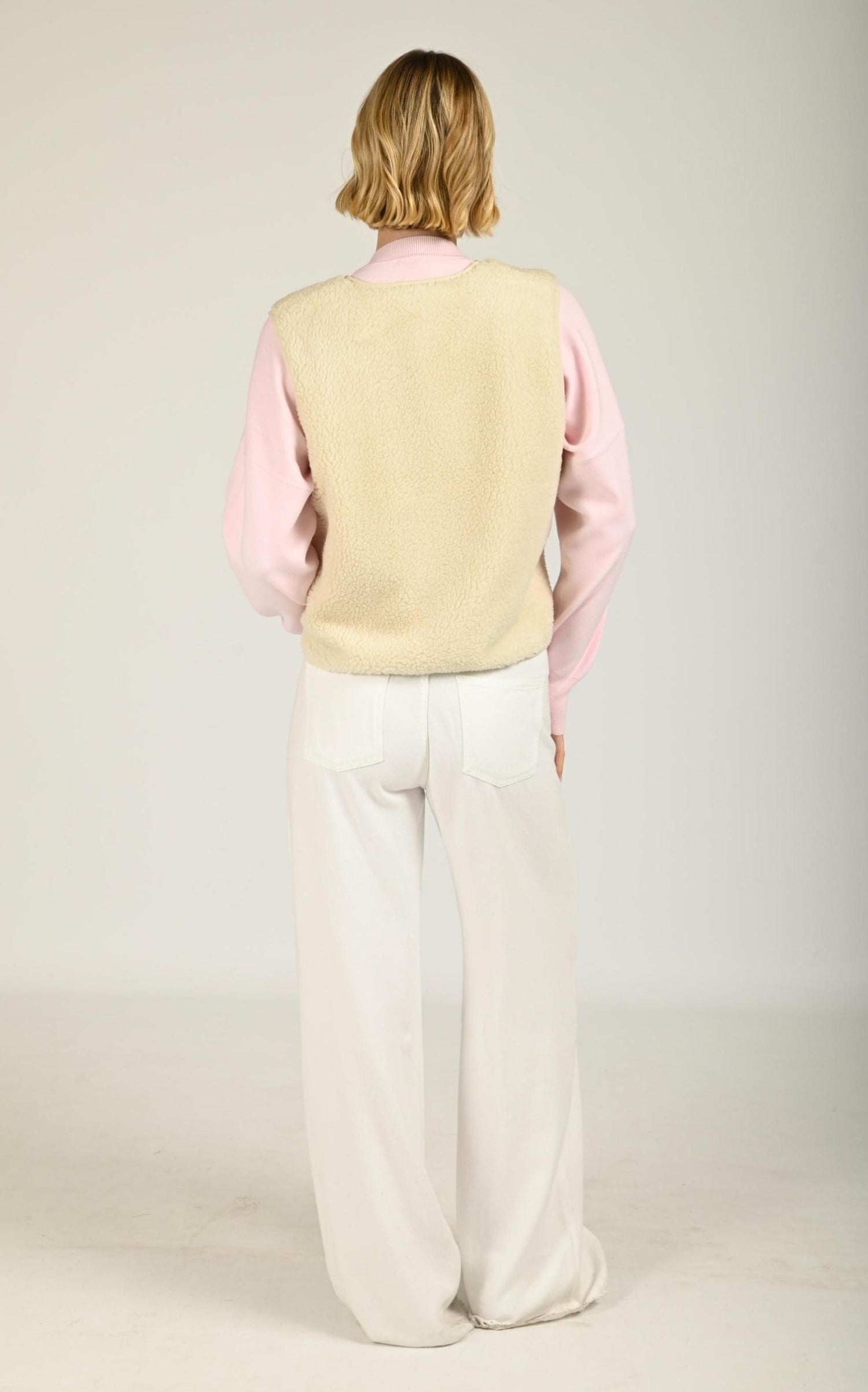 Veste Textile Femme Gertrude Et Gaston, modèle Saki de couleur creme 4