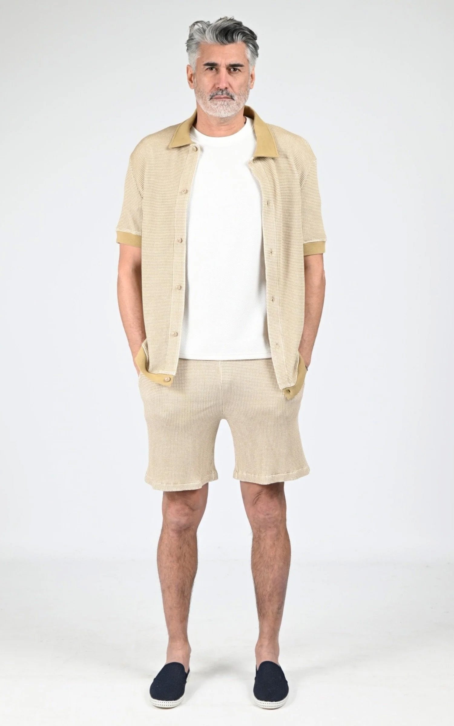 Bermuda en coton Salgados beige