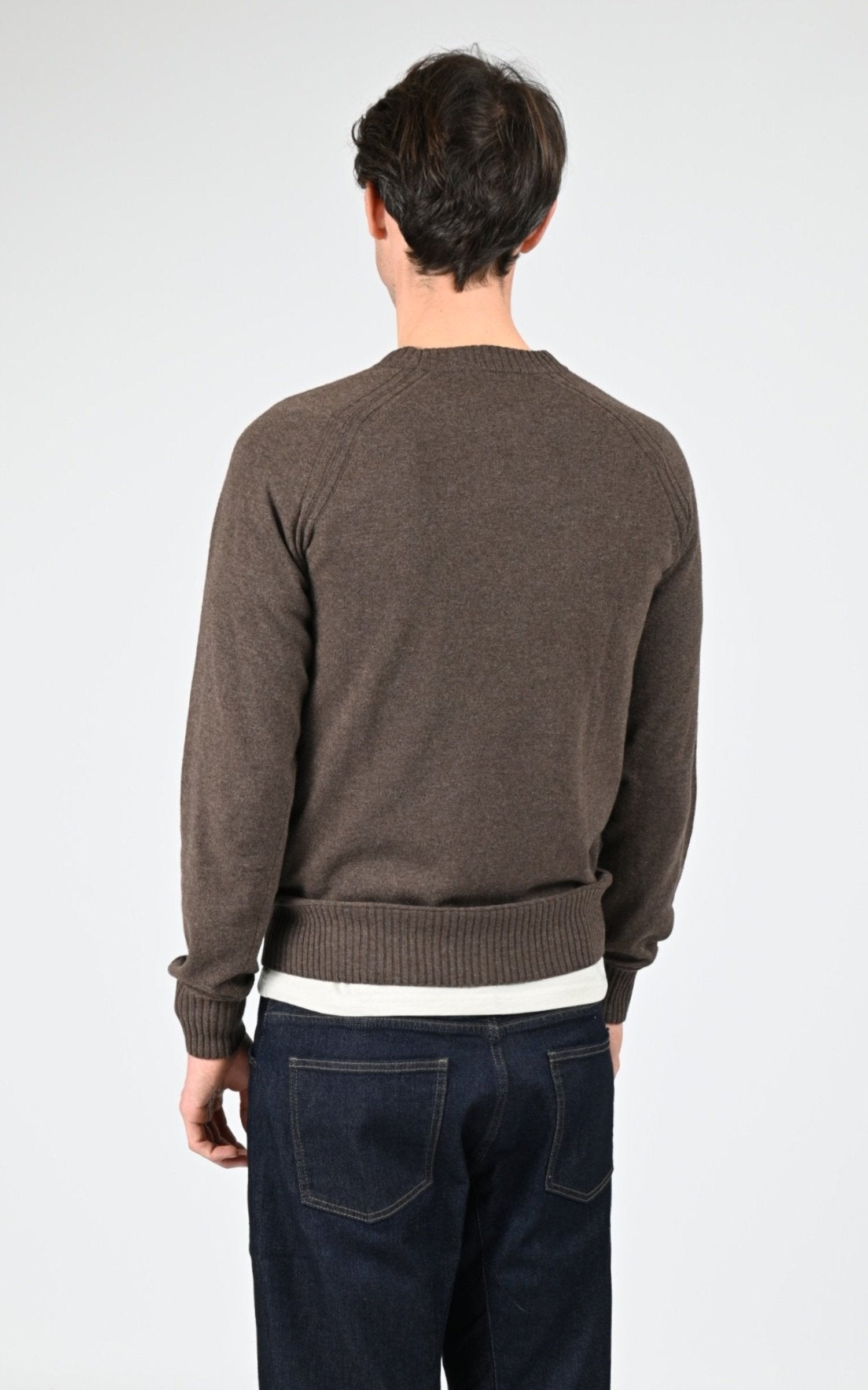 Pull Textile Homme K-Way, modèle Sebas wool cashmere k2142gw de couleur brown drum kbp