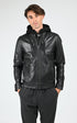 Blouson Cuir Homme Daytona 73, modèle Shafter hood 104441 de couleur black