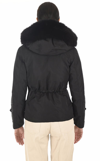 Veste Textile Femme Flo&amp;clo, modèle Simy de couleur noir