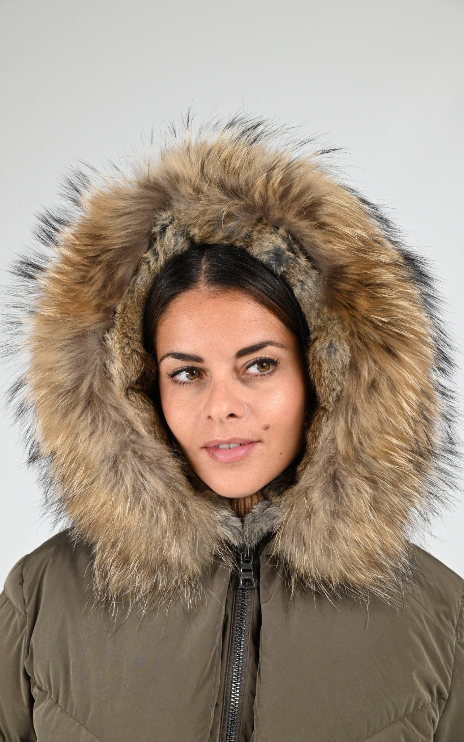 Ves doudoune Textile Femme Blonde No.8, modèle Snow 515 de couleur dark taupe 5200 5