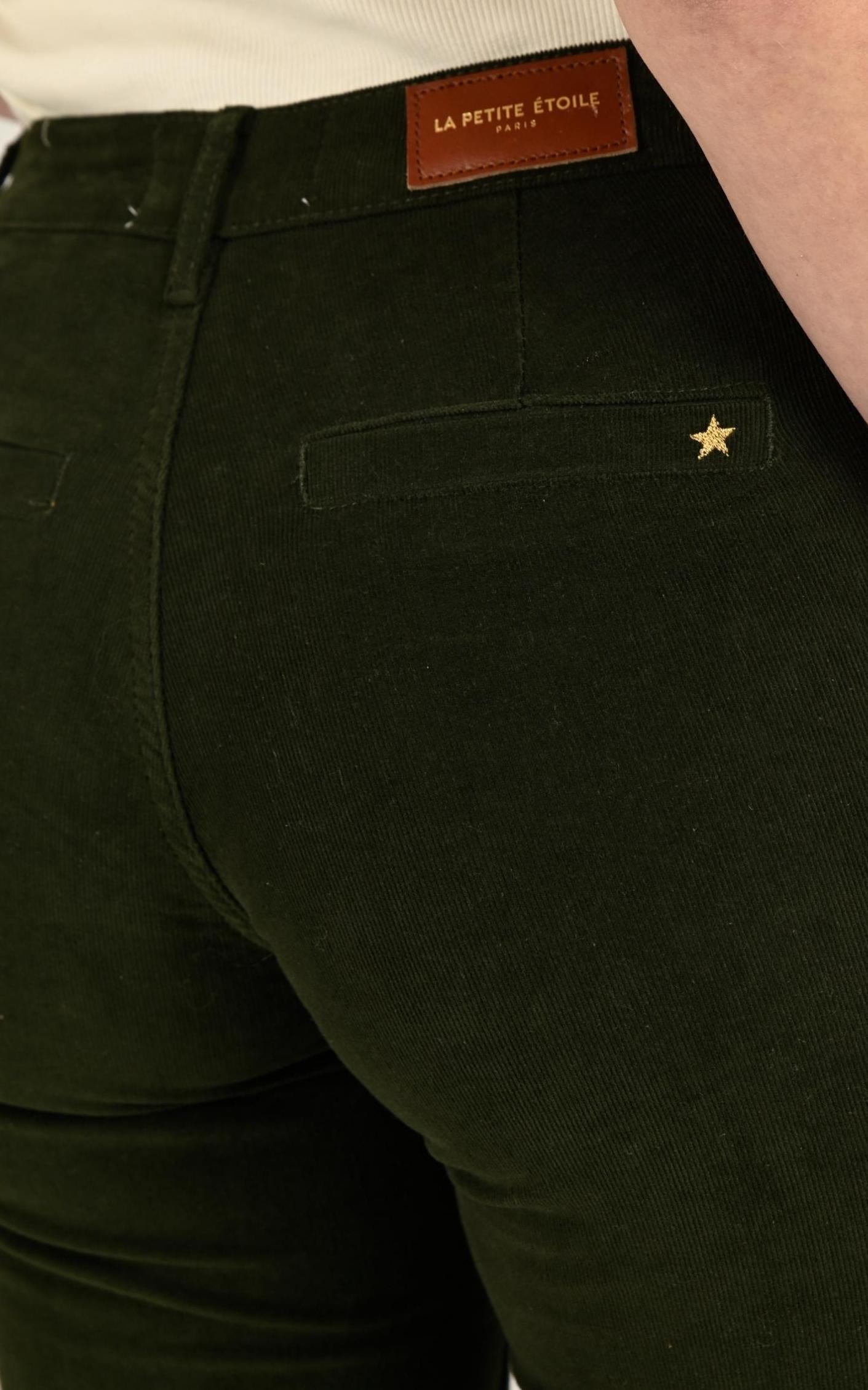 Pantalon Textile Femme La Petite Etoile, modèle Sonny de couleur kaki 5