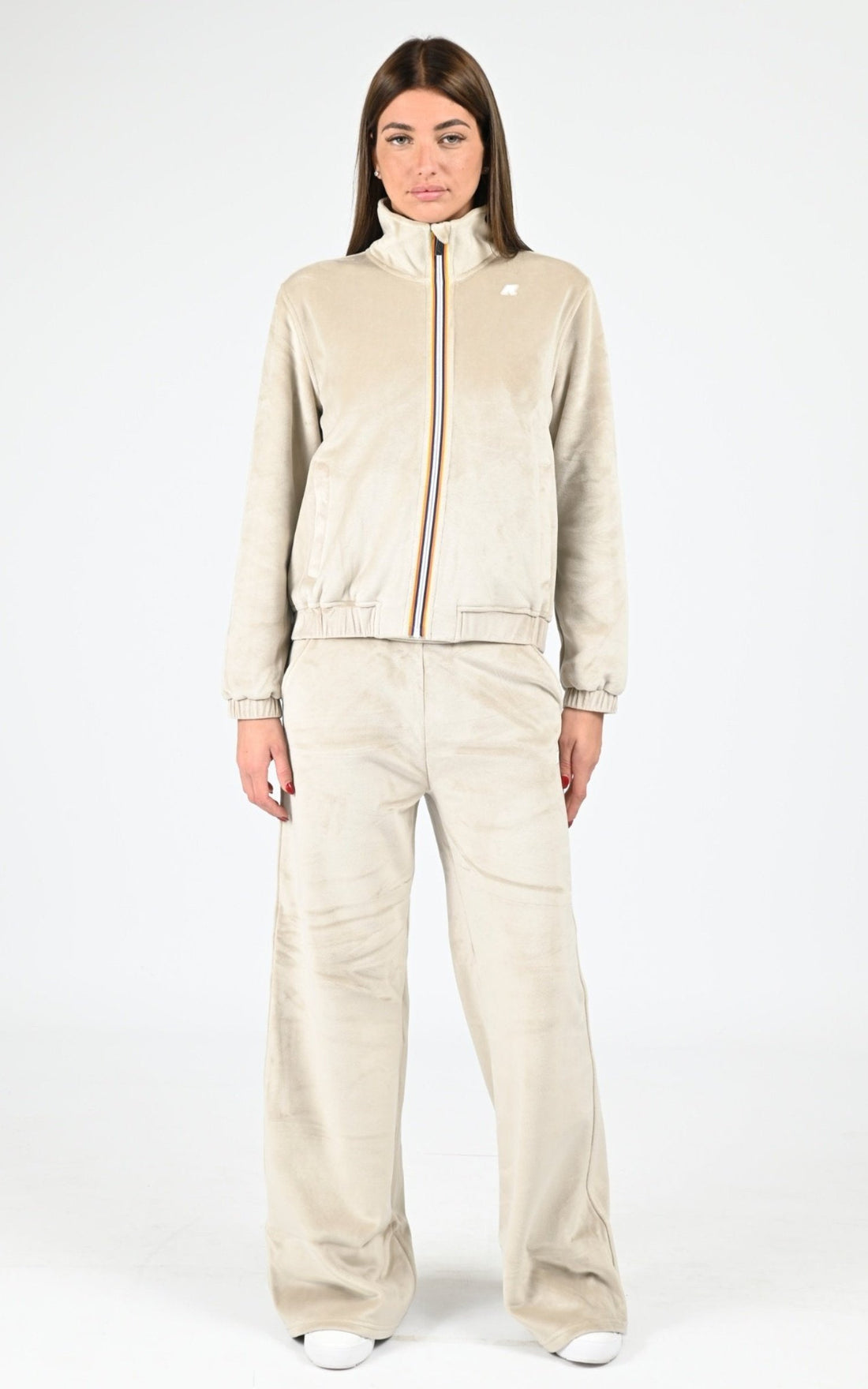 Pantalon velour beige