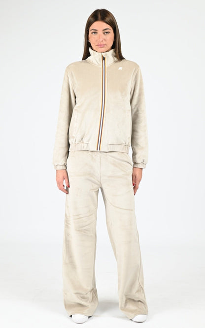Pantalon velour beige