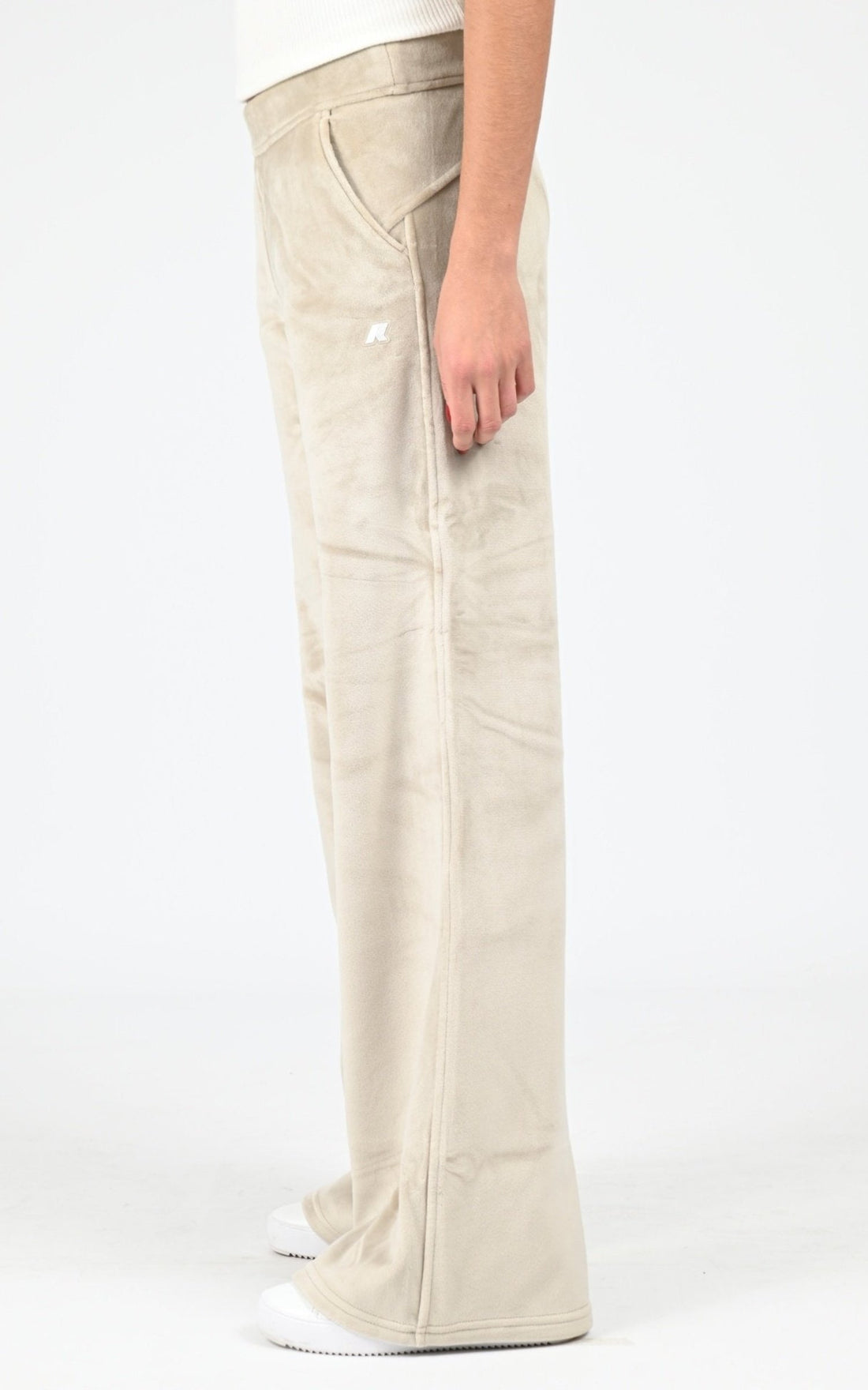 Pantalon velour beige