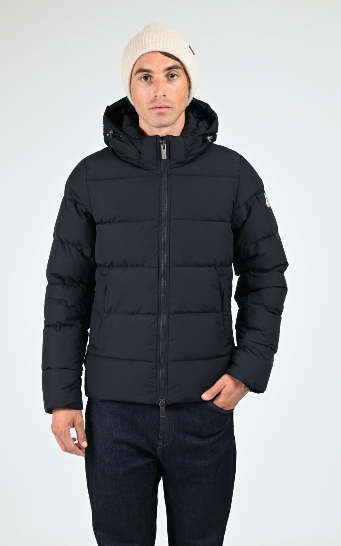 Bl doudoune Textile Homme Pyrenex, modèle Spoutnic mini ripstop de couleur deep ink