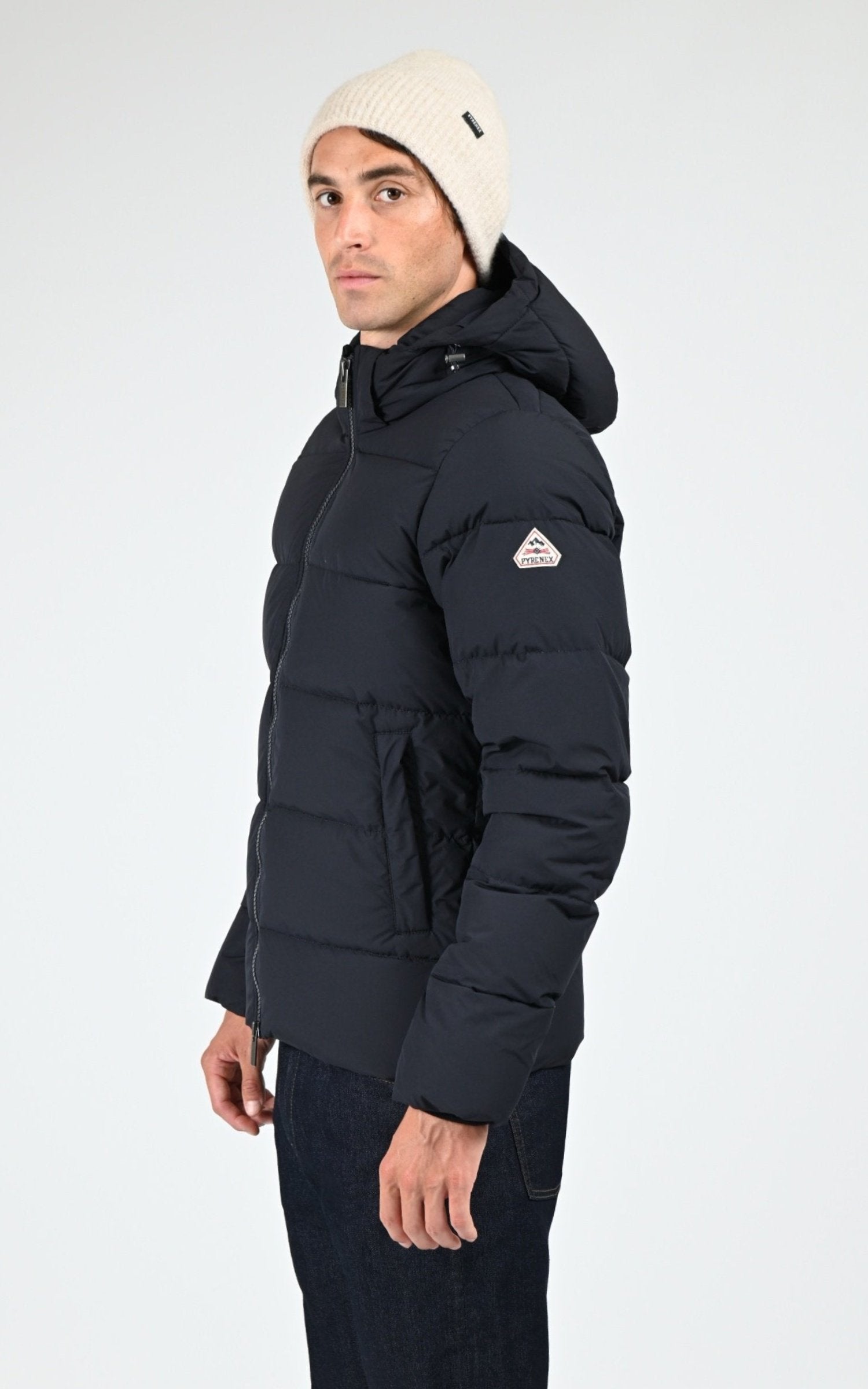 Bl doudoune Textile Homme Pyrenex, modèle Spoutnic mini ripstop de couleur deep ink
