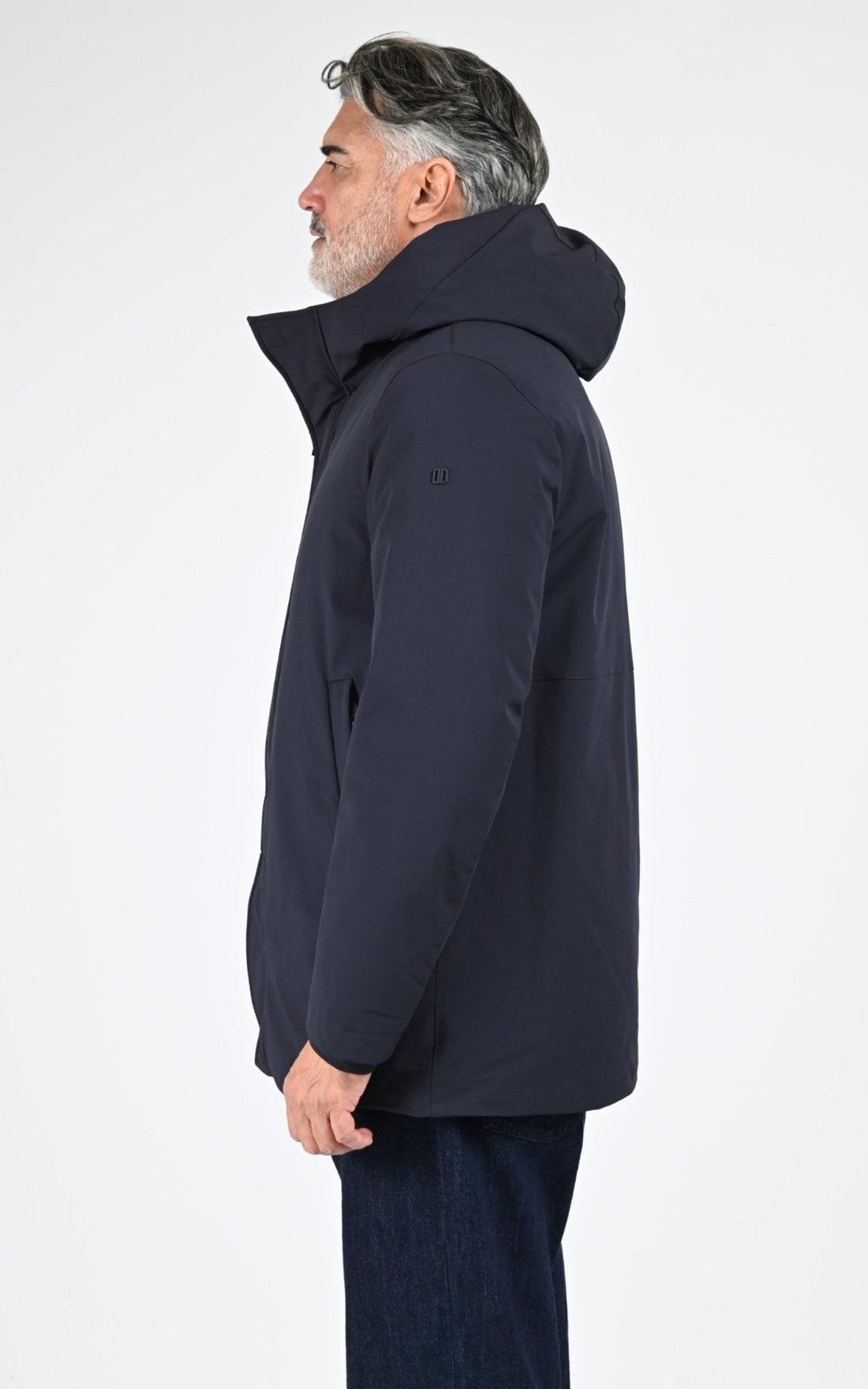 Parka Textile Homme Duno, modèle Sulphur de couleur navy