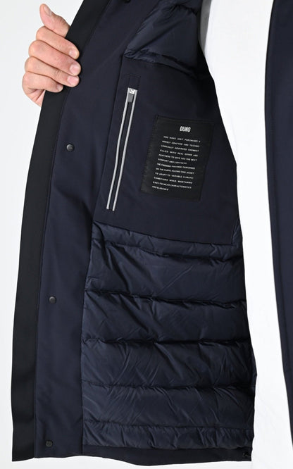 Parka Textile Homme Duno, modèle Sulphur de couleur navy