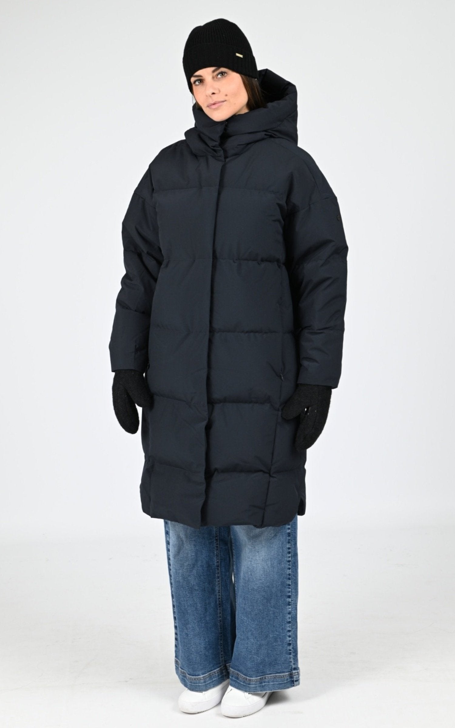 Man_doudoune Textile Femme Scandinavian Edition, modèle Swell iii de couleur midnight blue 1