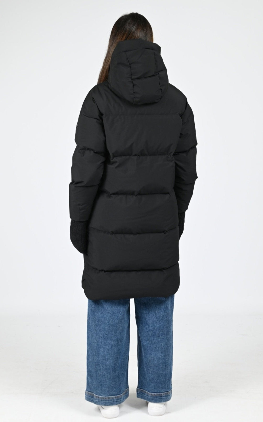 Man_doudoune Textile Femme Scandinavian Edition, modèle Swell iii de couleur onyx