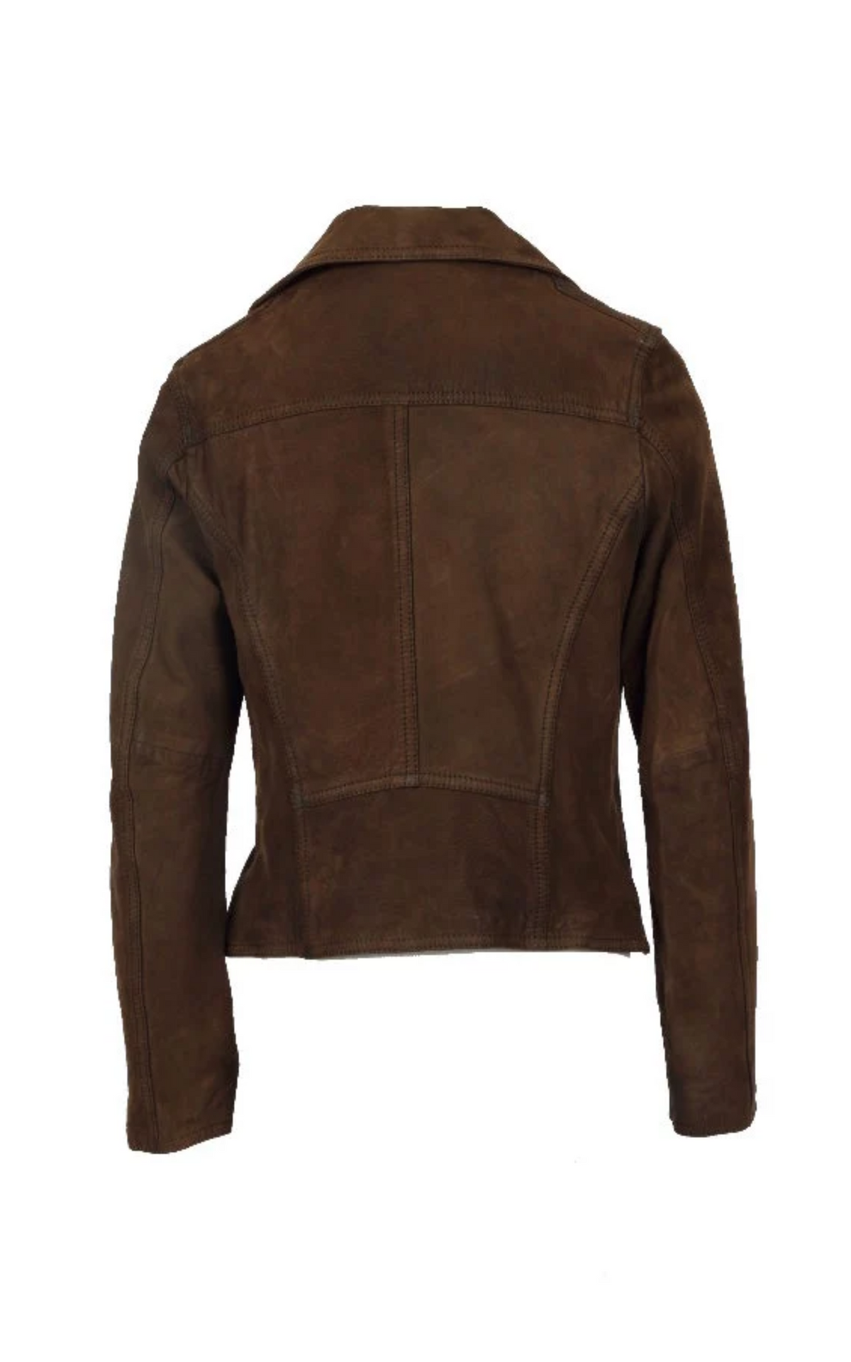 Blouson en cuir marron Clips