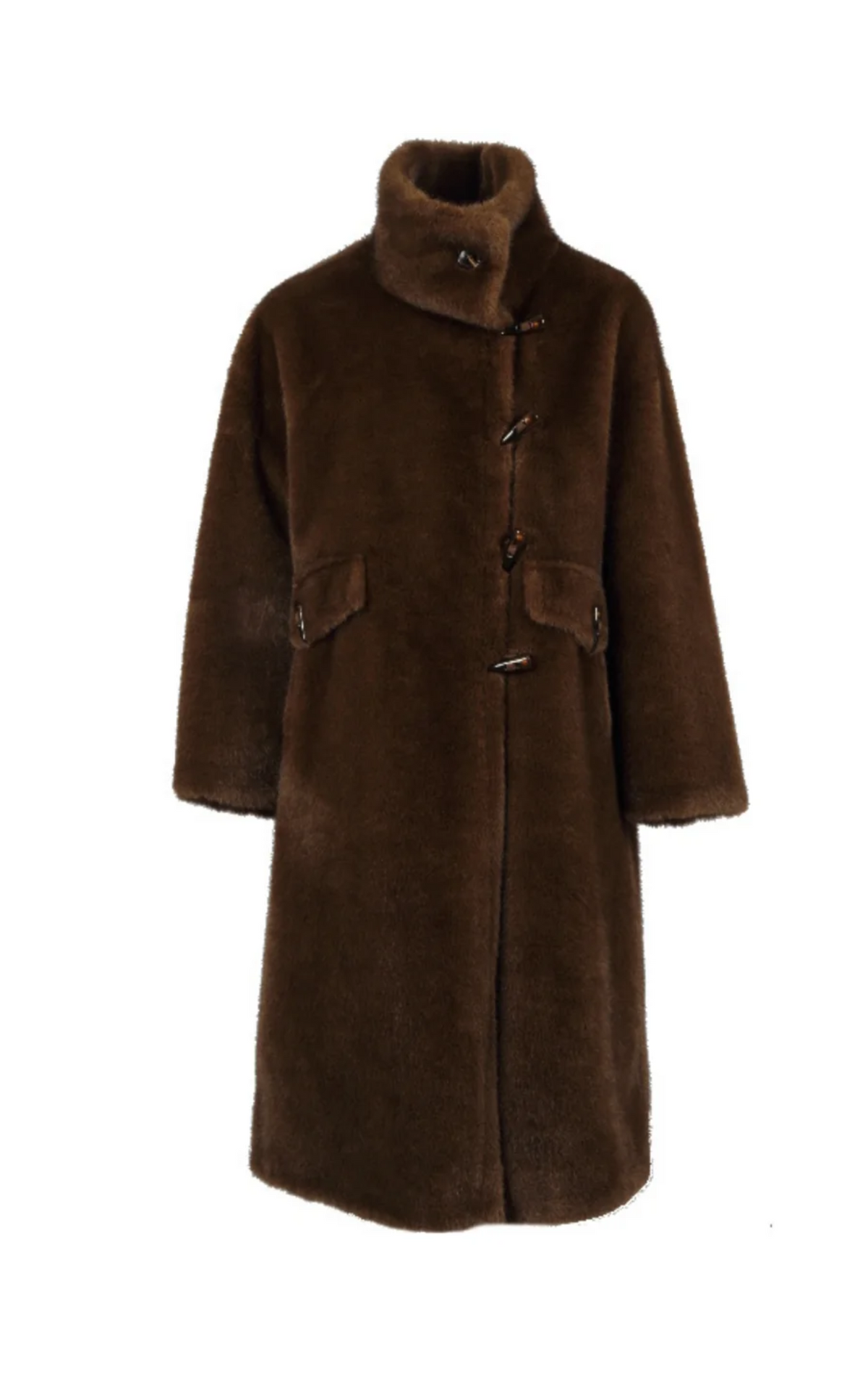 Manteau long en fausse fourrure Julie