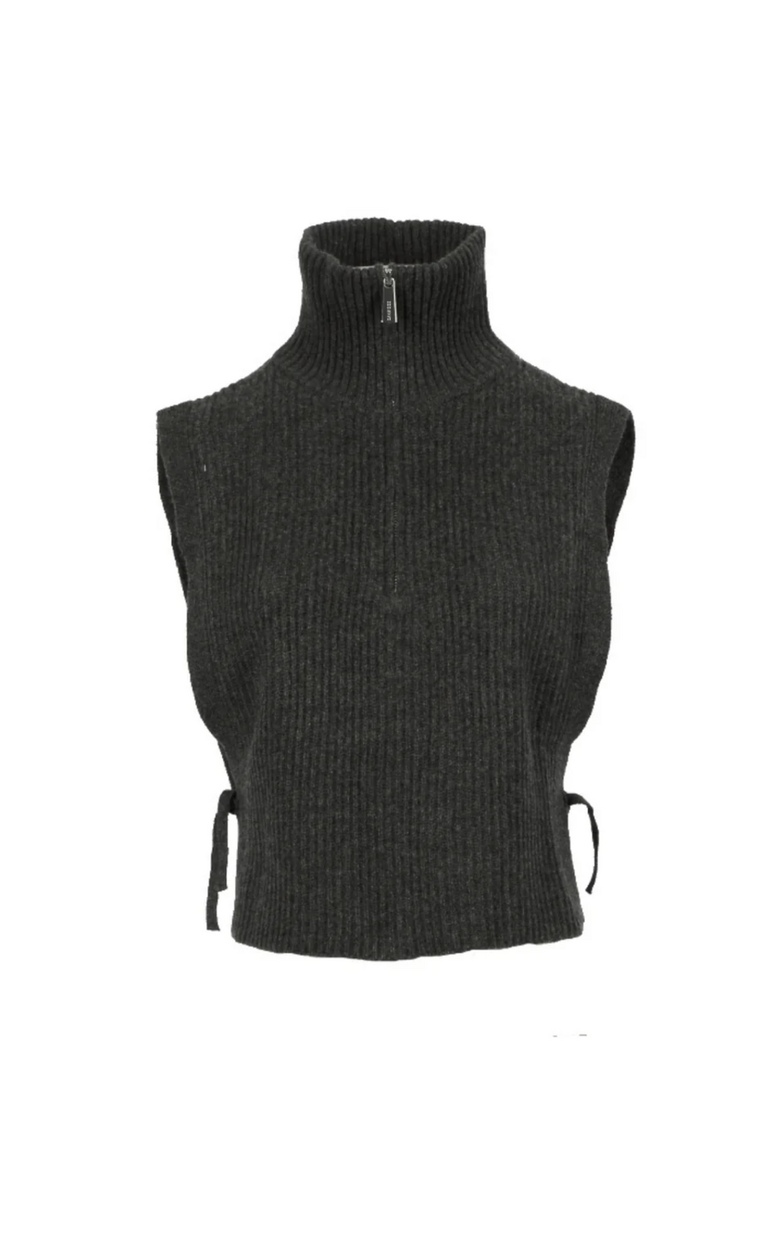 Col en cachemire Mimosa anthracite