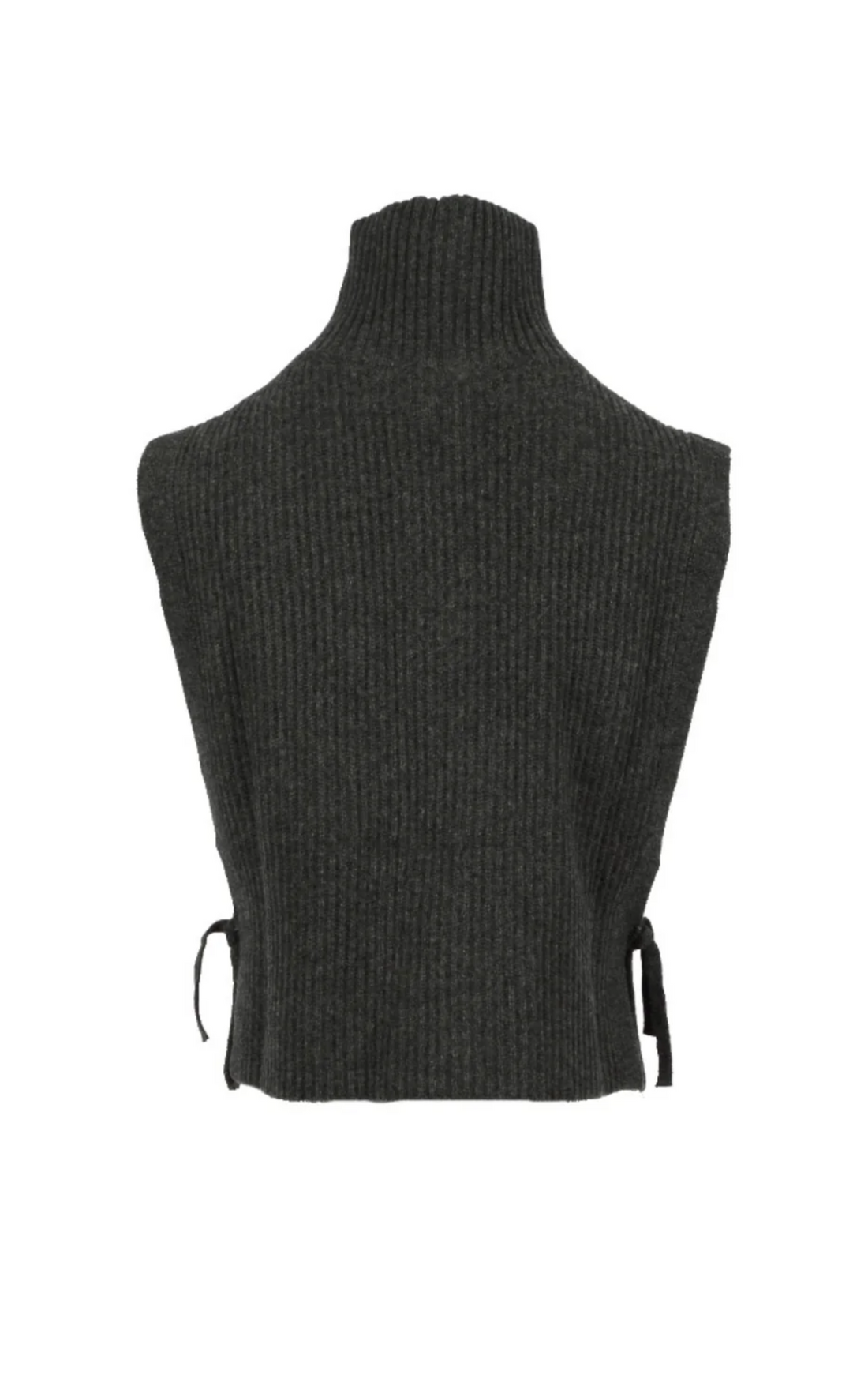 Col en cachemire Mimosa anthracite