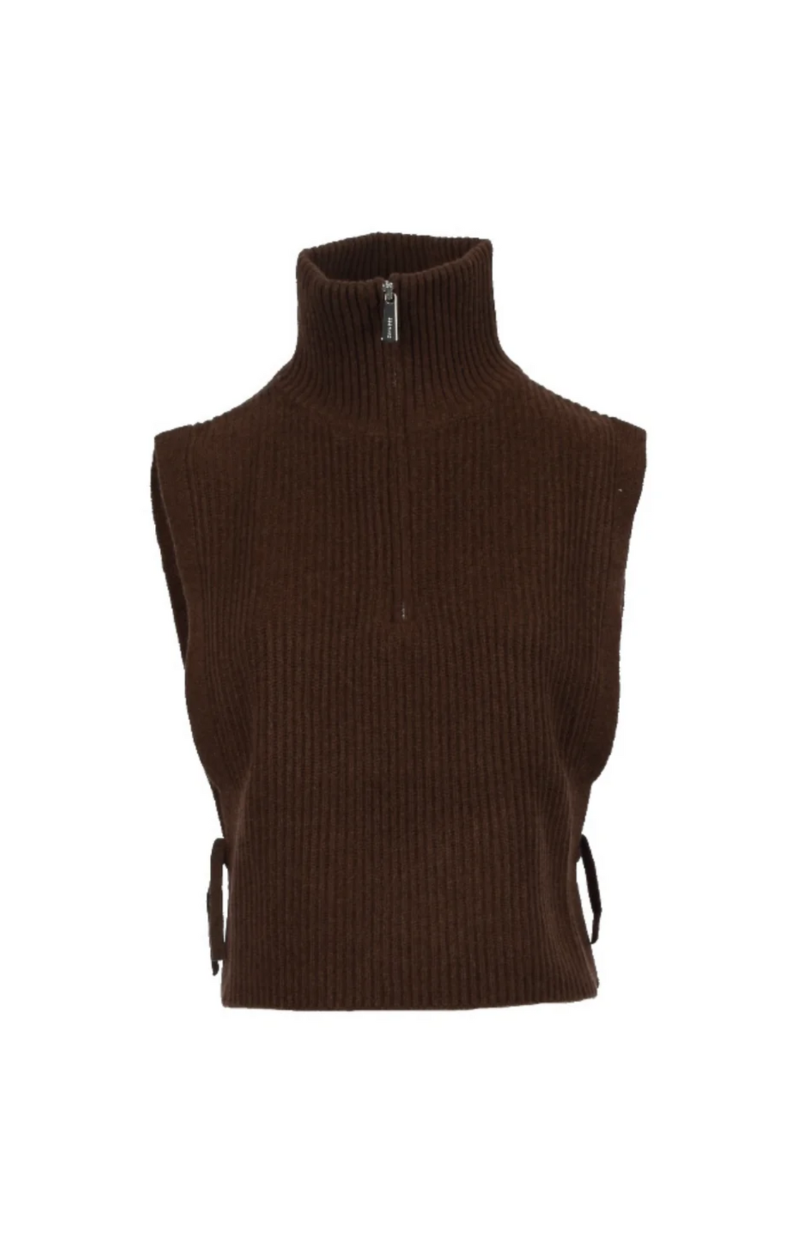 Pull tour de cou laine Mimosa choco