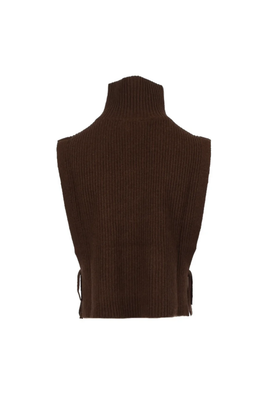 Pull tour de cou laine Mimosa choco