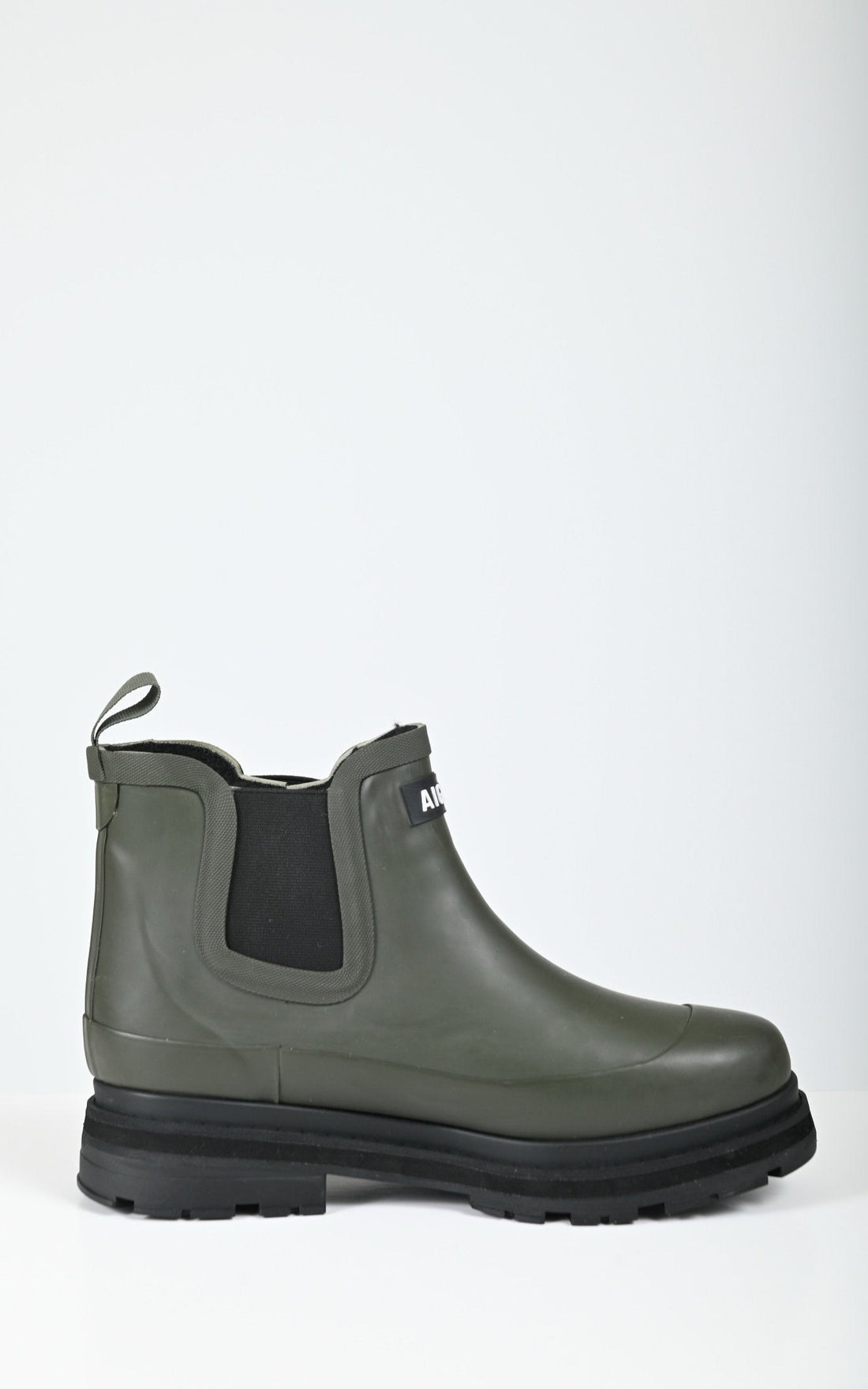 Bottines de pluie kaki