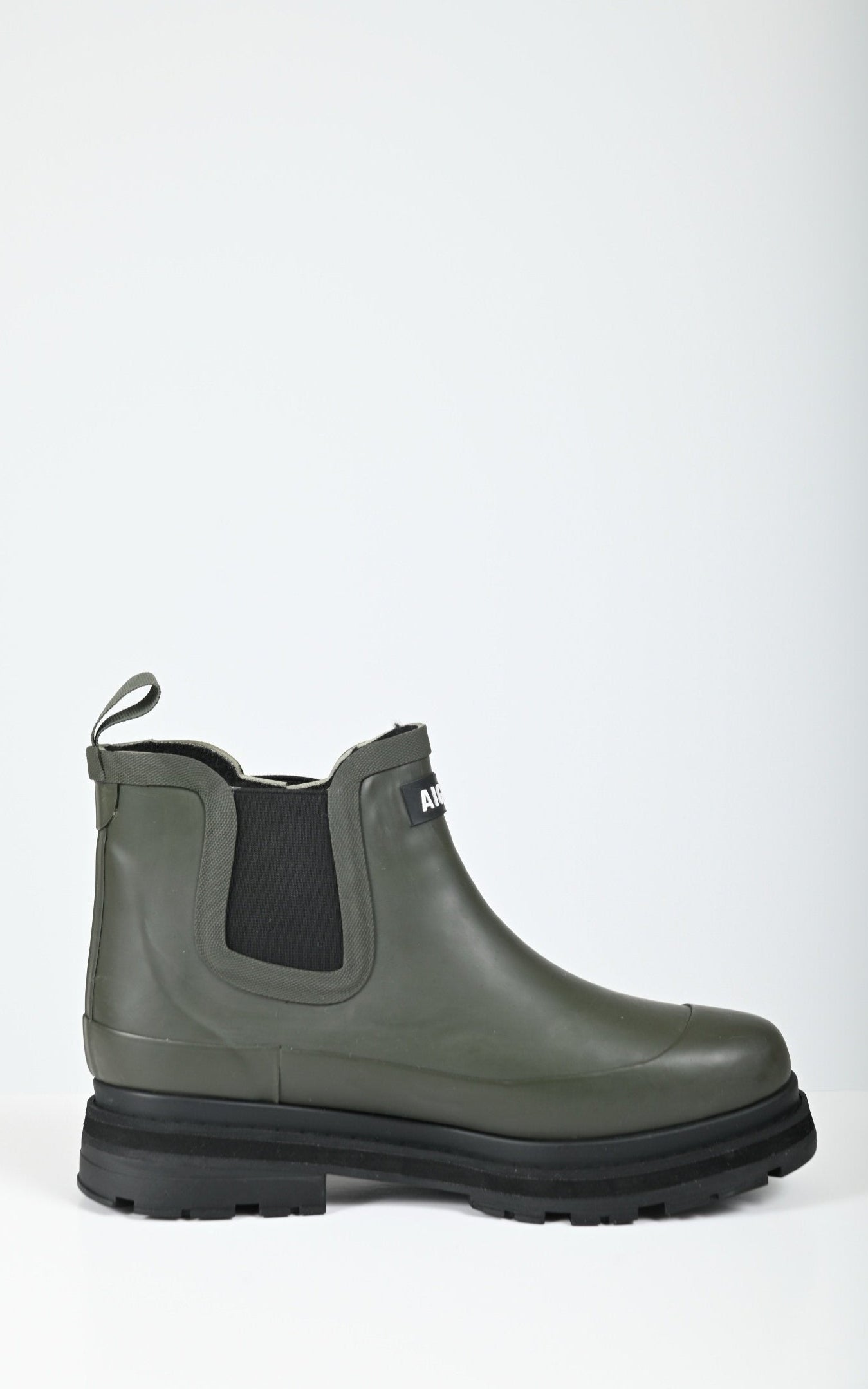 Bottines de pluie kaki