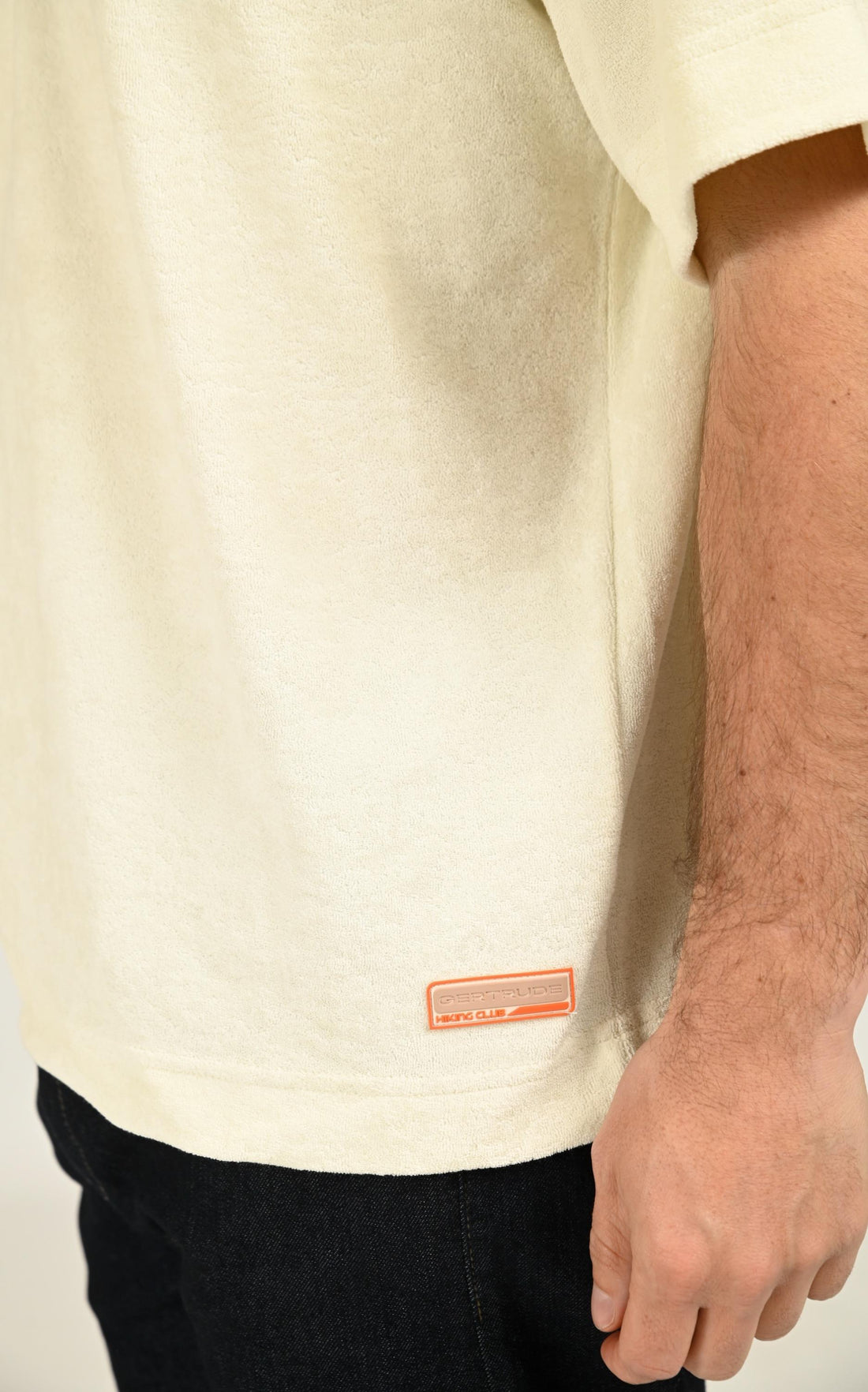 T-shirt Textile Homme Gertrude Et Gaston, modèle Toby de couleur creme