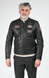 Blouson Cuir Homme Daytona 73, modèle Tormo 104383 de couleur black