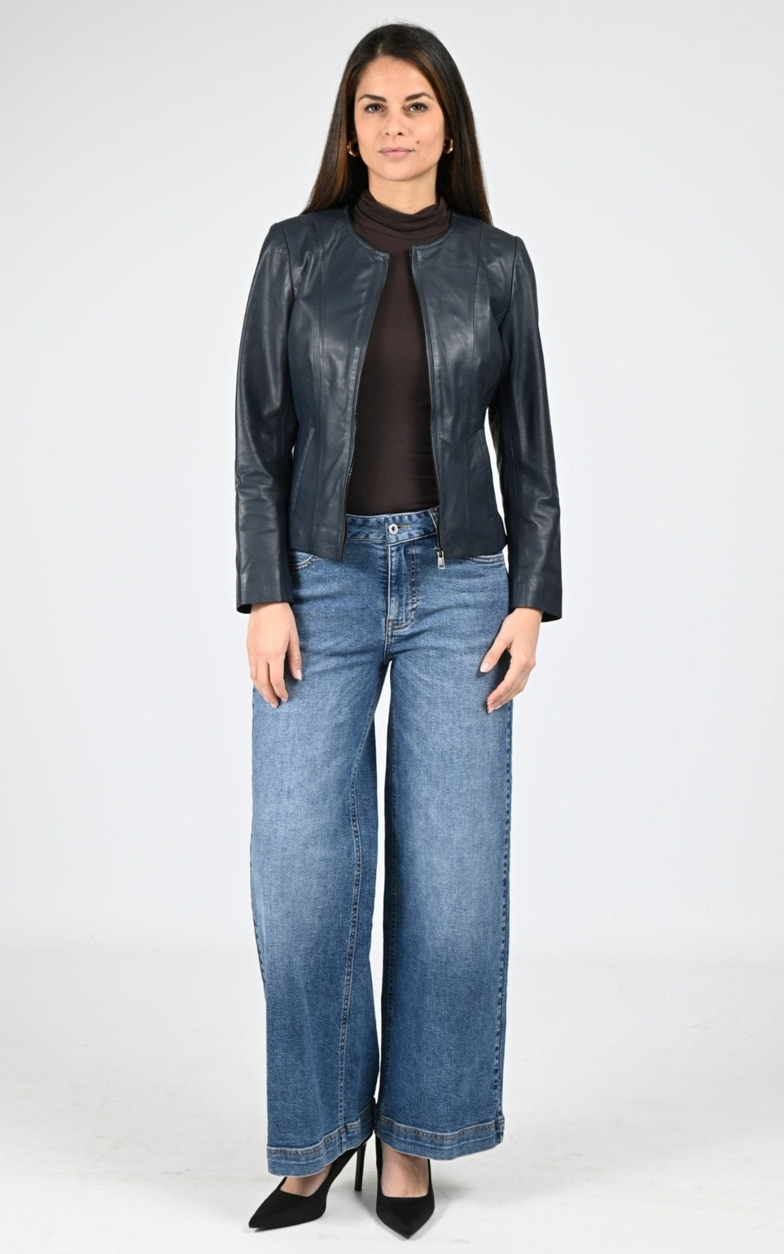 Jean Textile Femme Schott, modèle Trd cara 70 w de couleur medium blue