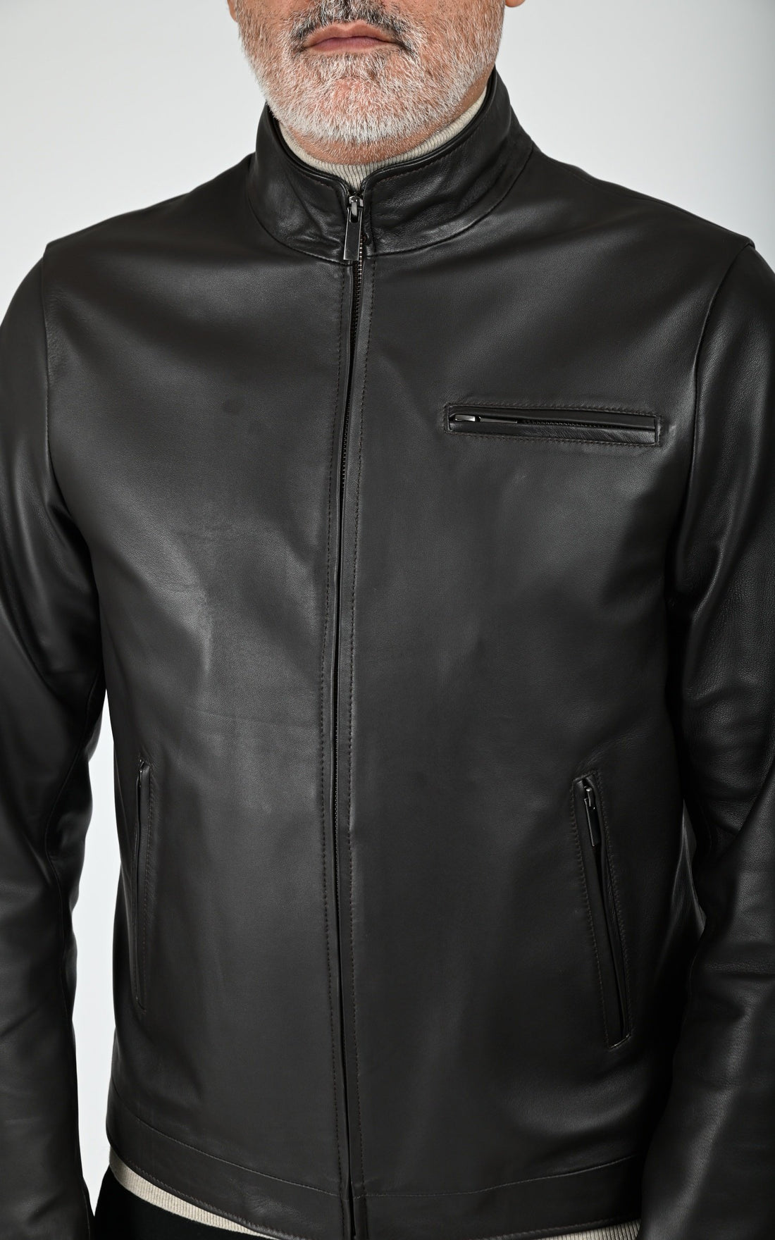 Blouson Trendy cuir marron
