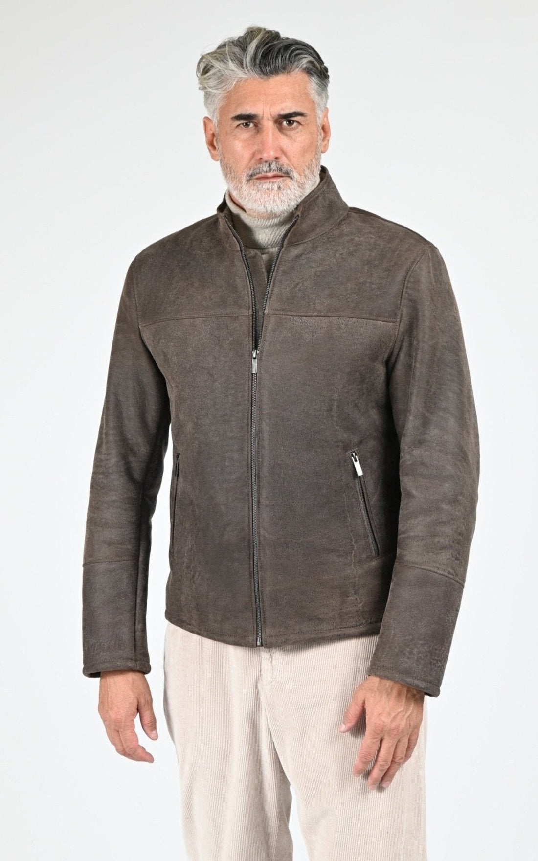 Blouson Df Homme La Canadienne, modèle Trendy de couleur marron
