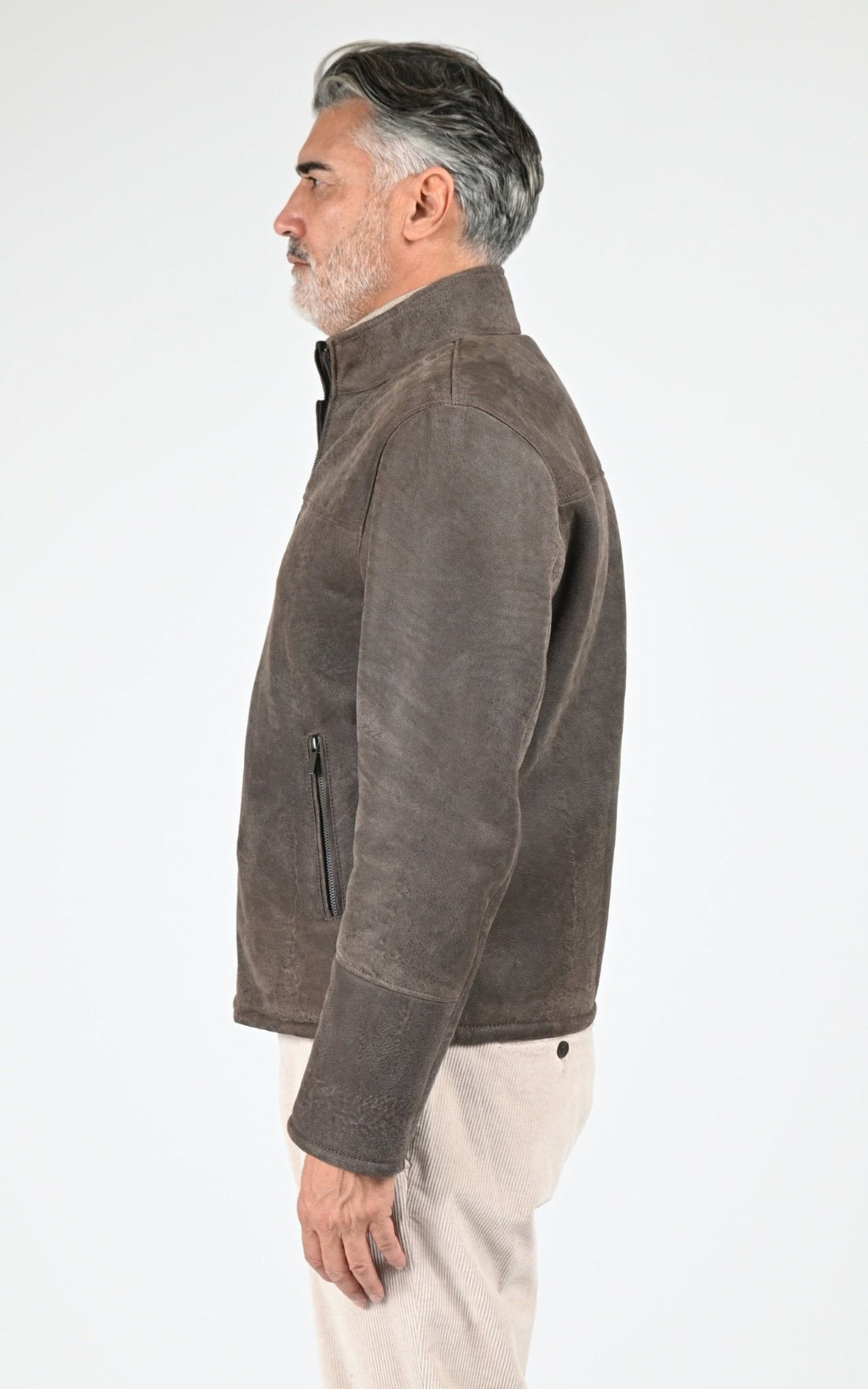 Blouson Df Homme La Canadienne, modèle Trendy de couleur marron