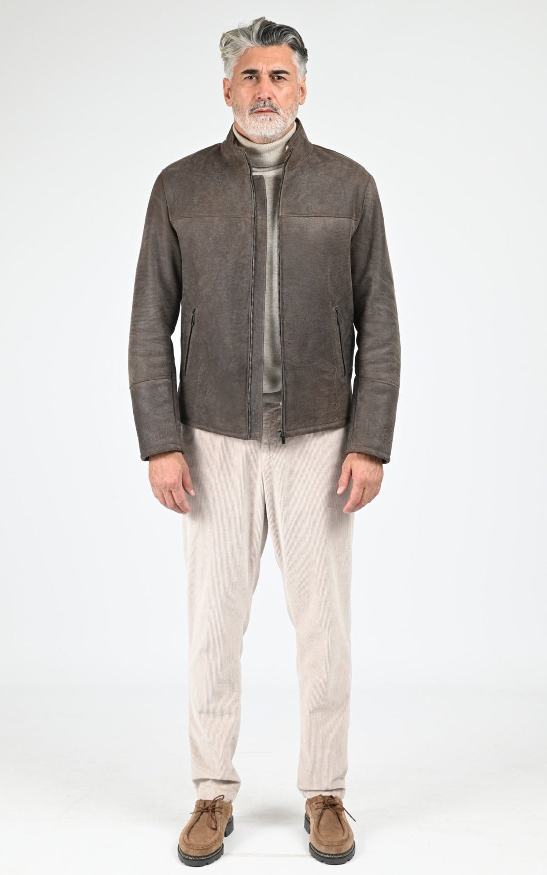 Blouson Df Homme La Canadienne, modèle Trendy de couleur marron
