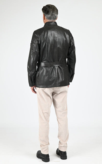 Veste Cuir Homme Belstaff, modèle Trialmaster panther 105312 de couleur black