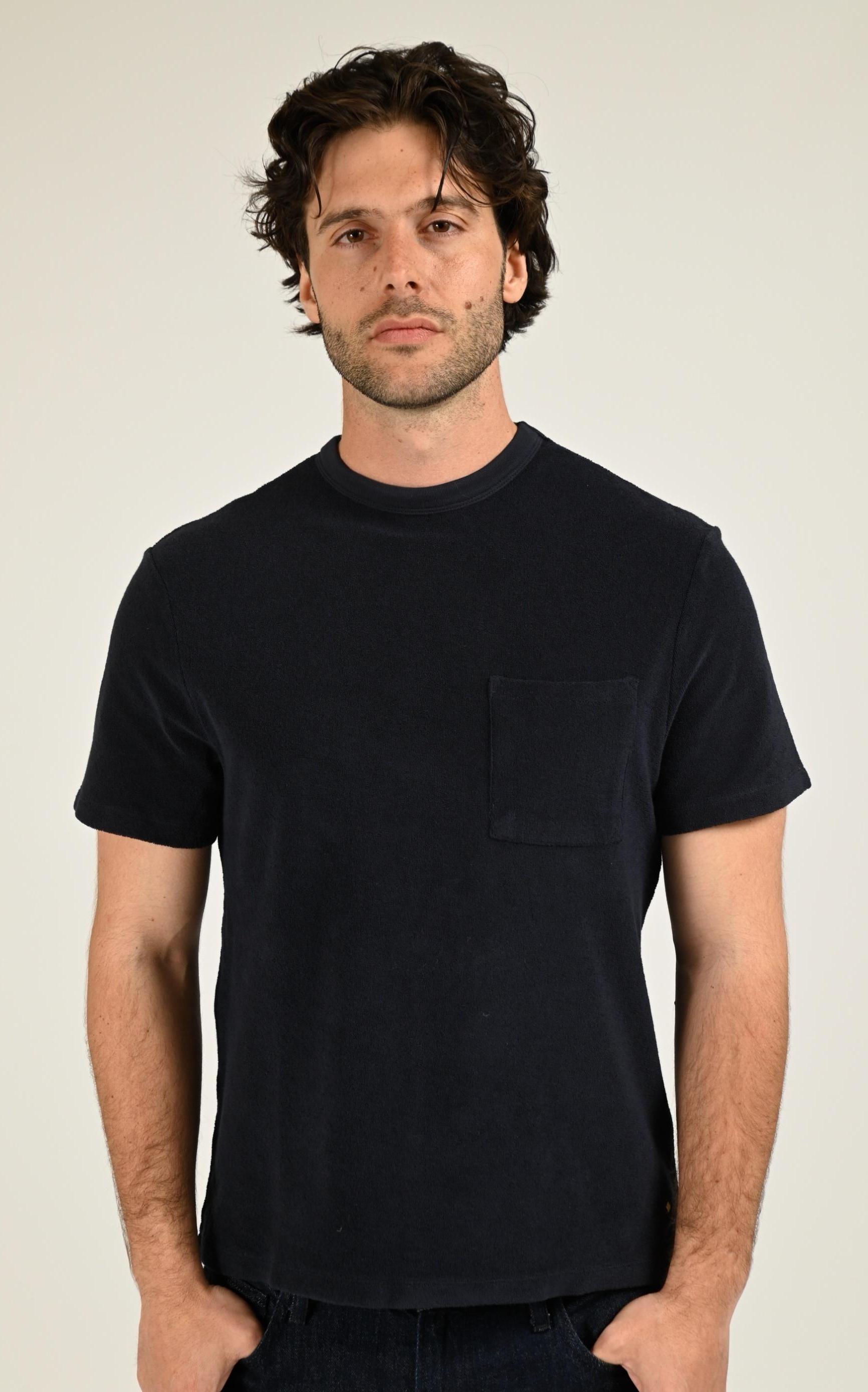 T-shirt Textile Homme Rivieras, modèle Ts-04 de couleur marine
